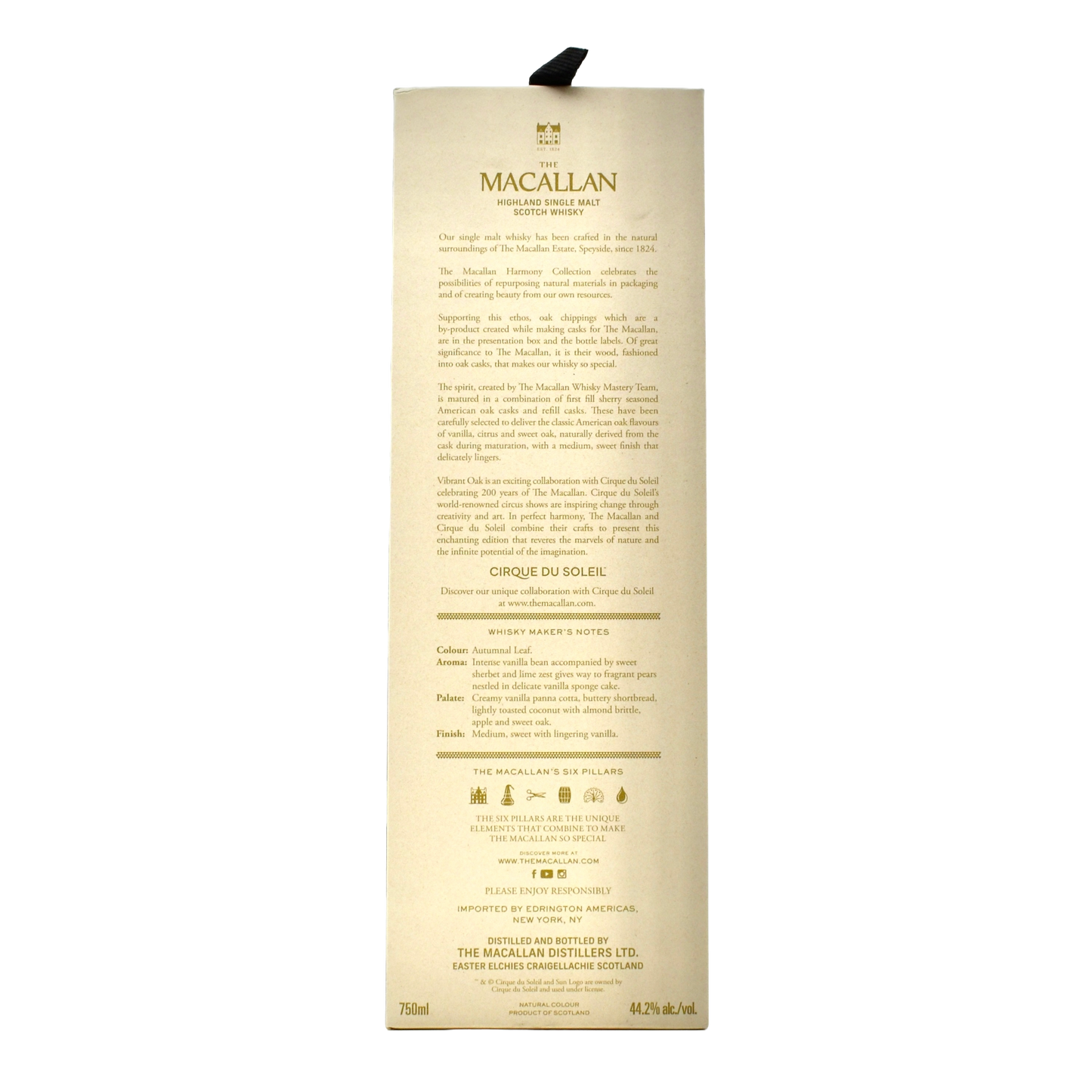 Macallan Harmony Collection Vibrant Oak Single Malt Scotch Whisky 750ml