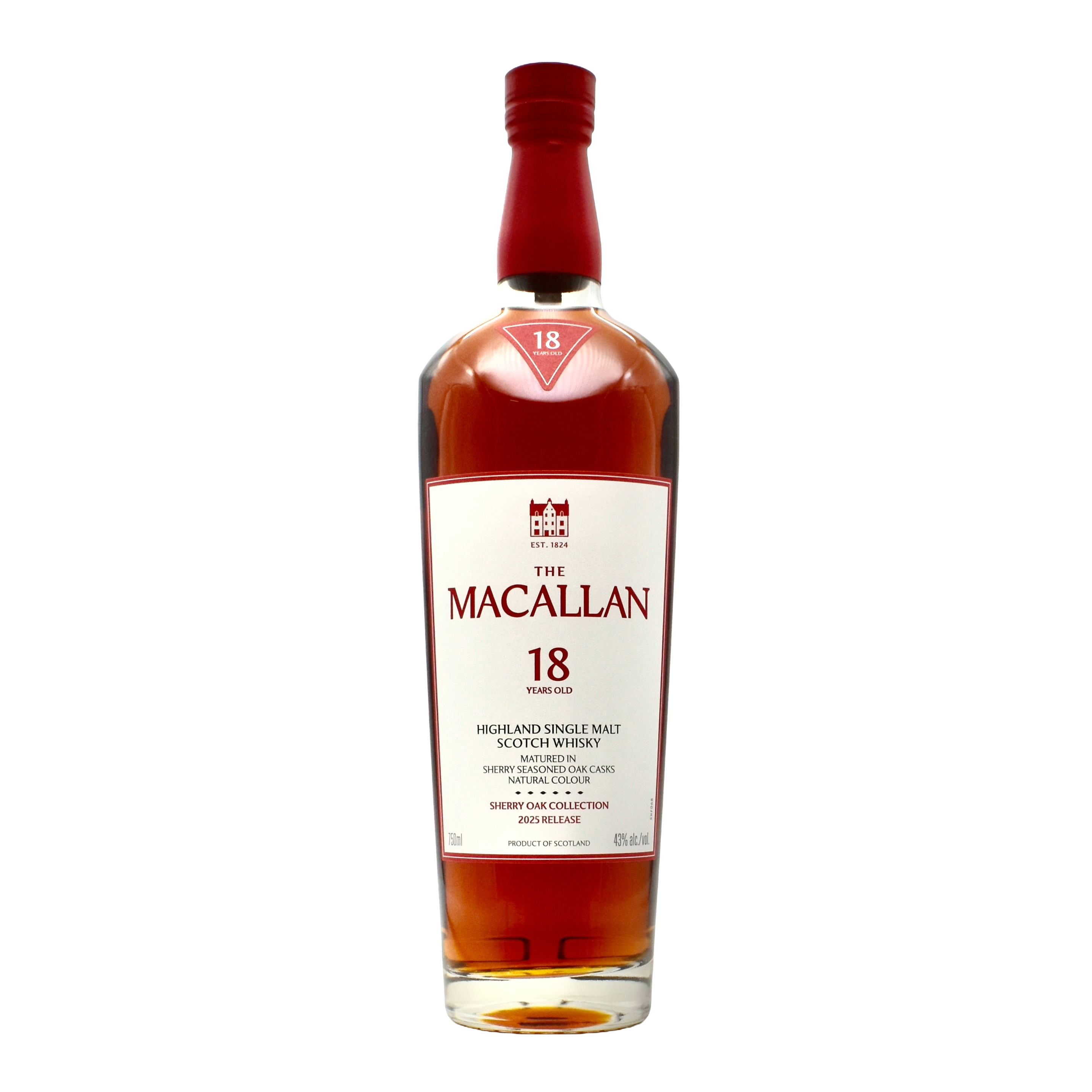 Macallan 18 Year Sherry Oak 2025 Release 750ml - Luxury Scotch