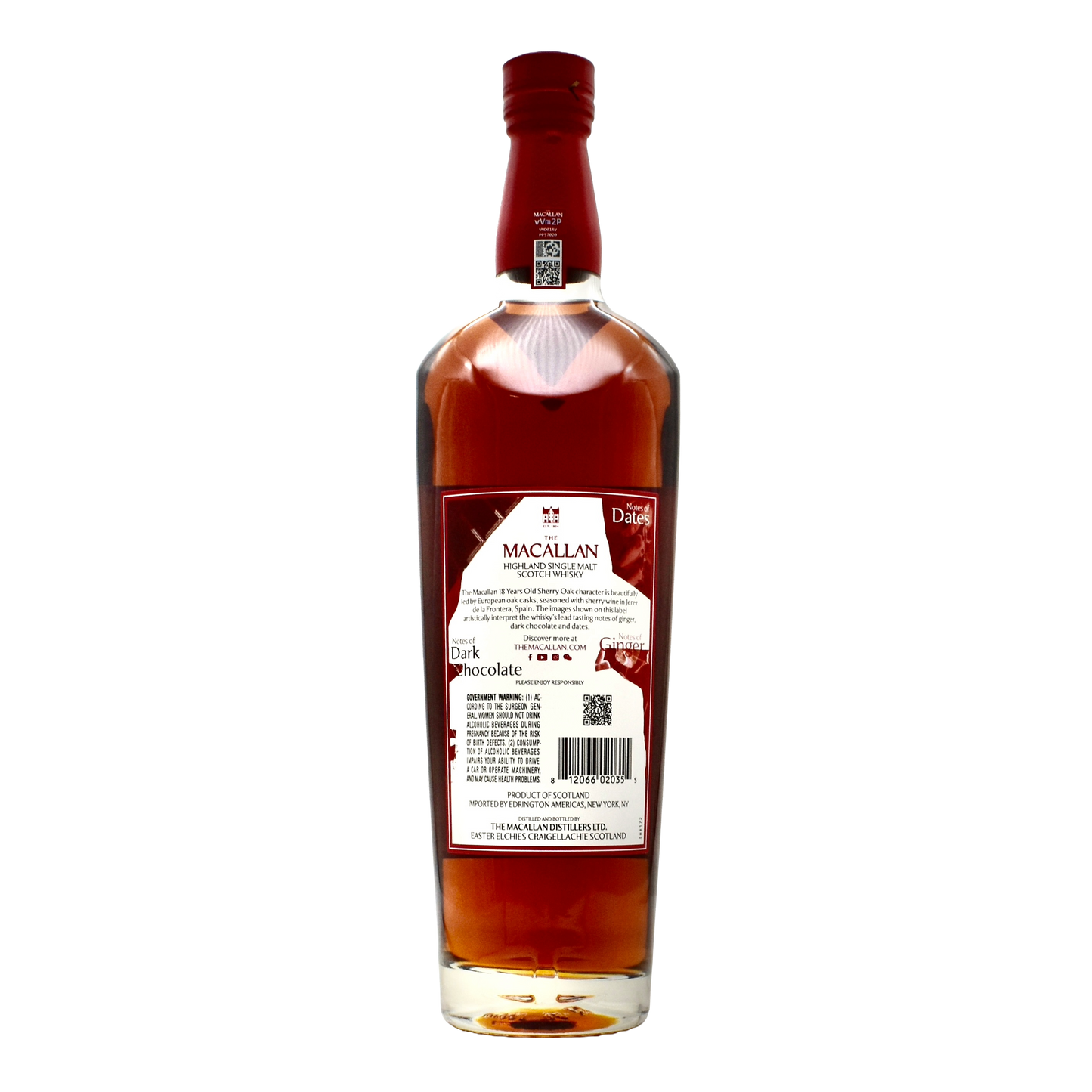 Macallan Scotch Whiskey 18 Year Sherry Oak 2025 750ml