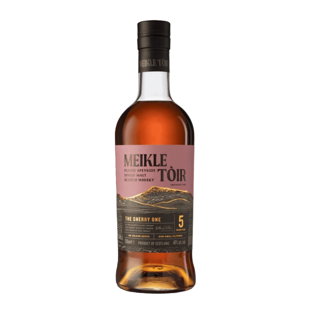 Meikle Toir 5 Years Old The Sherry One Peated Speyside Single Malt Scotch Whisky 700ml