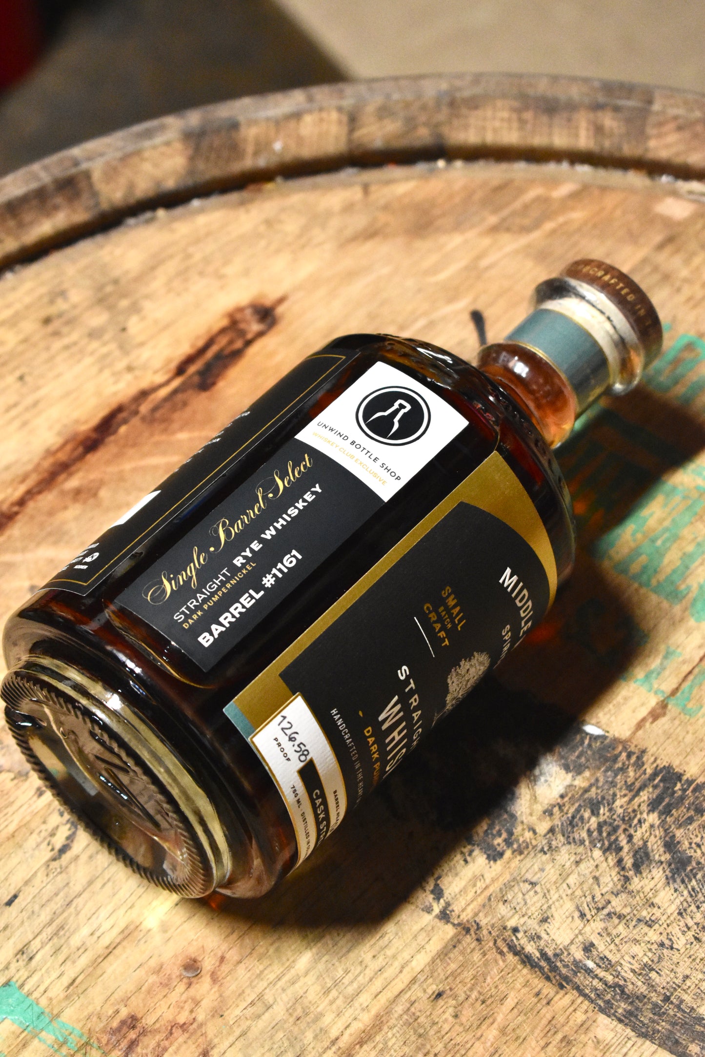 Middle West Cask Strength Pumpernickel Rye Whiskey Single Barrel 750ml - Selected by Unwind