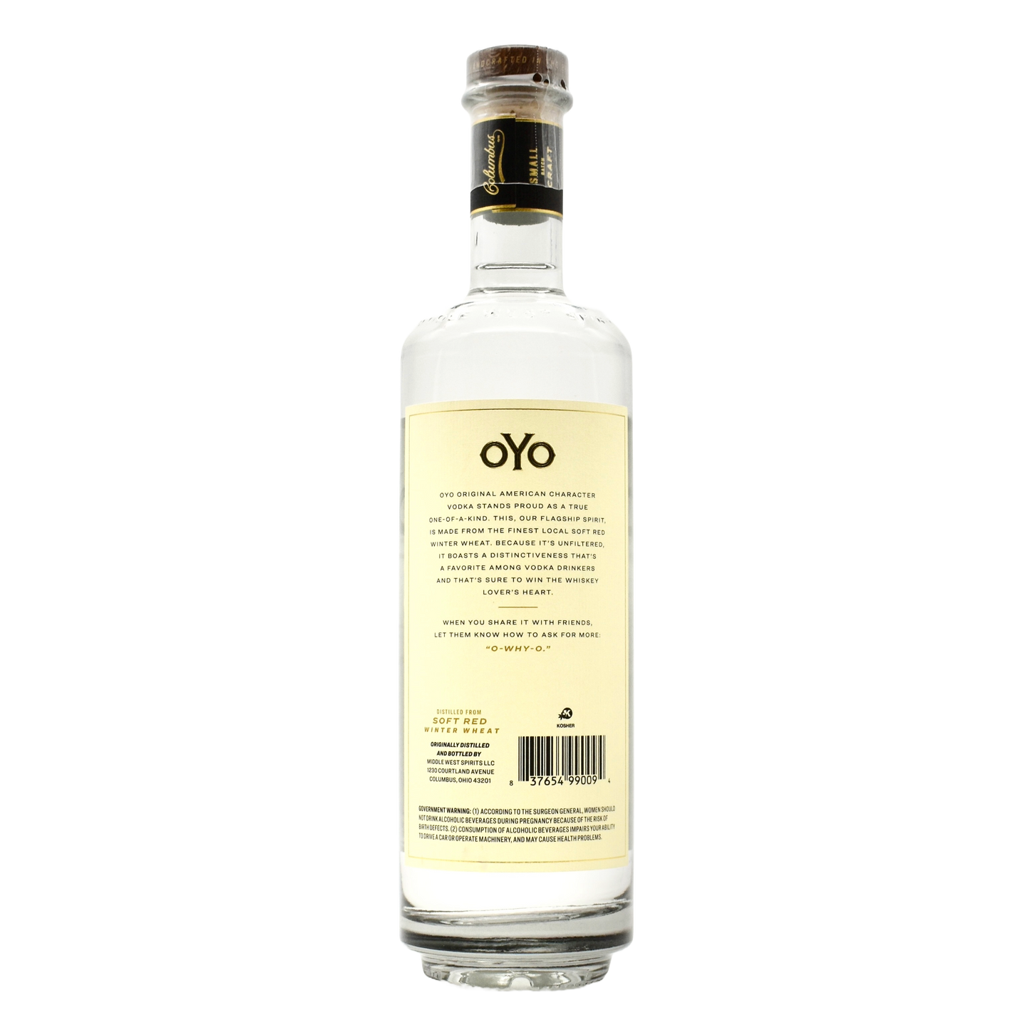 Middle West Spirits OYO American Character Vodka 750ml