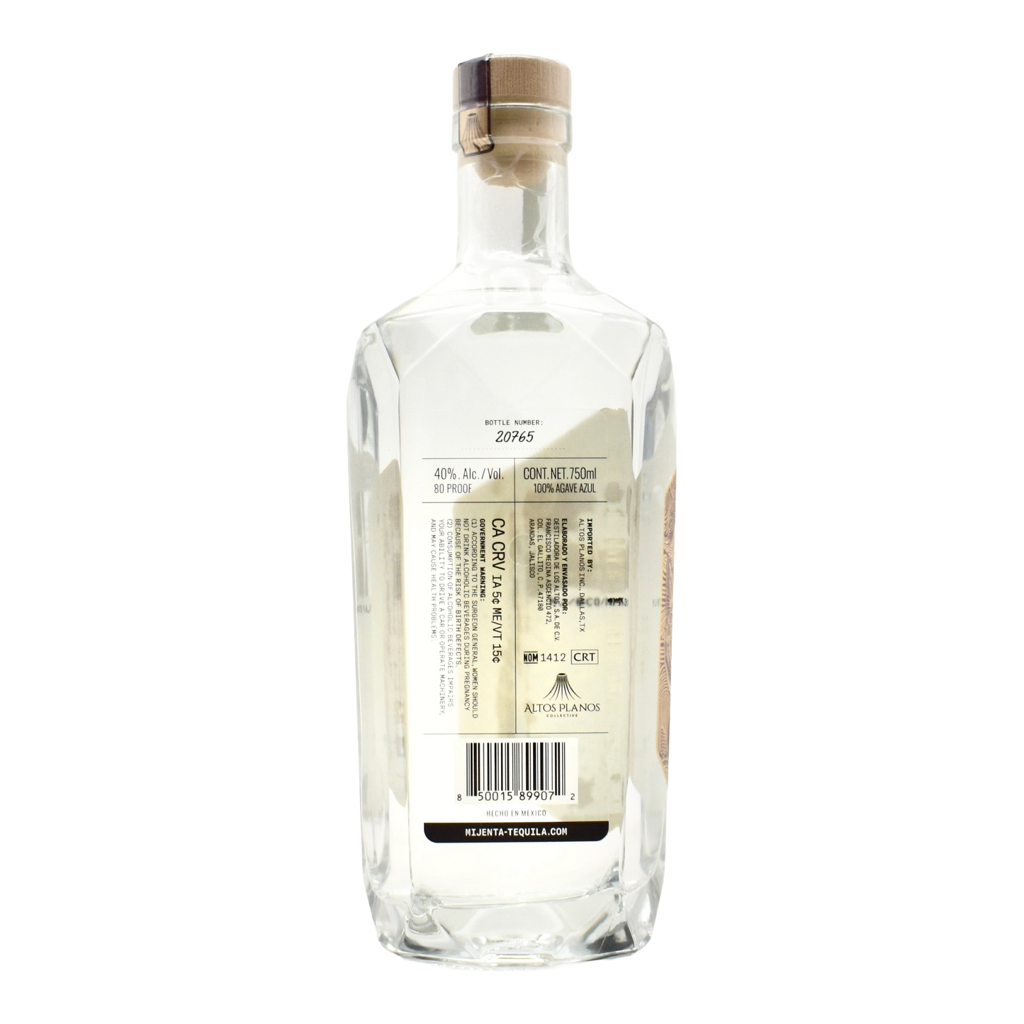 Mijenta Tequila Blanco Maestra Selection No.2 750ml