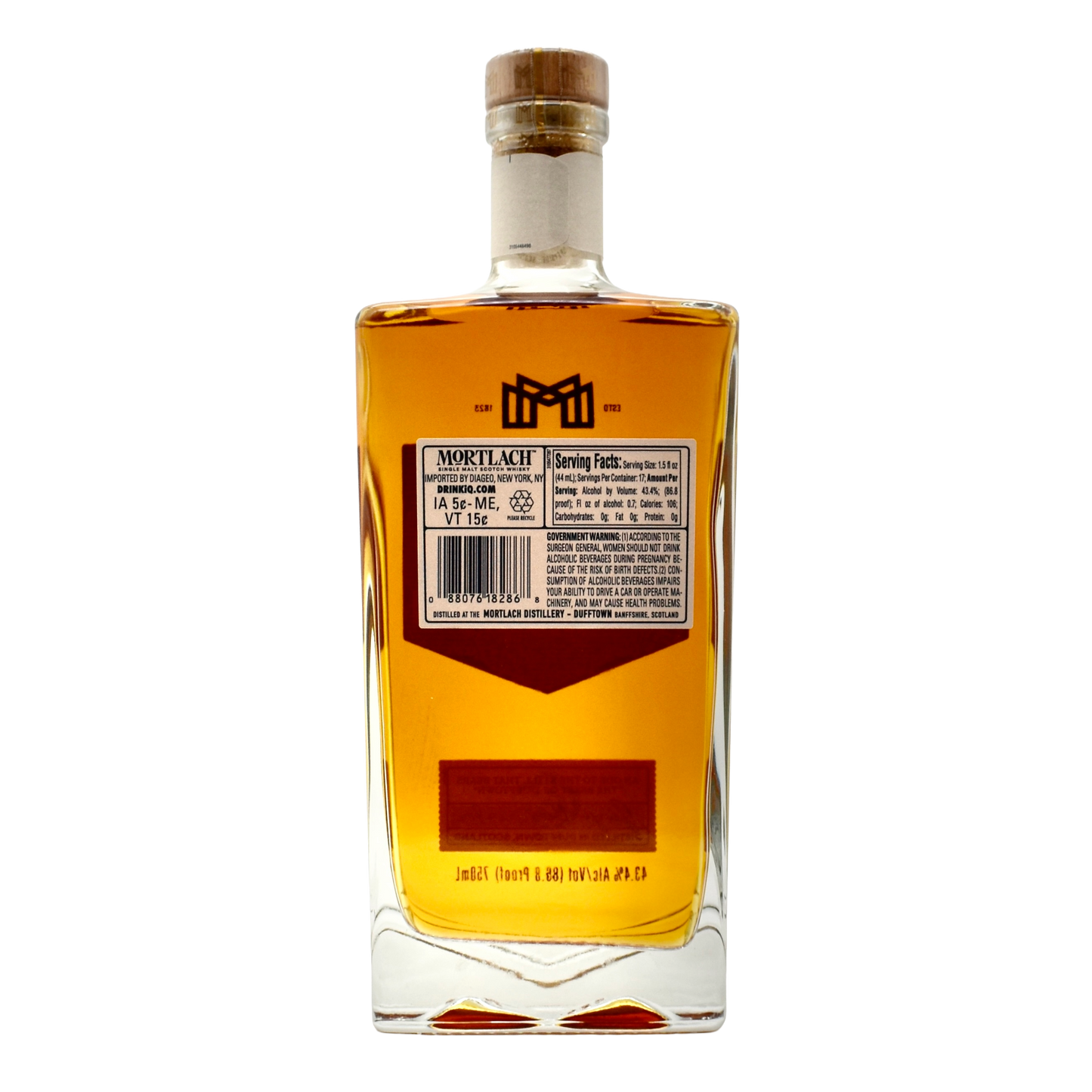 Mortlach 12 Year Old Single Malt Speyside Scotch Whisky 750ml