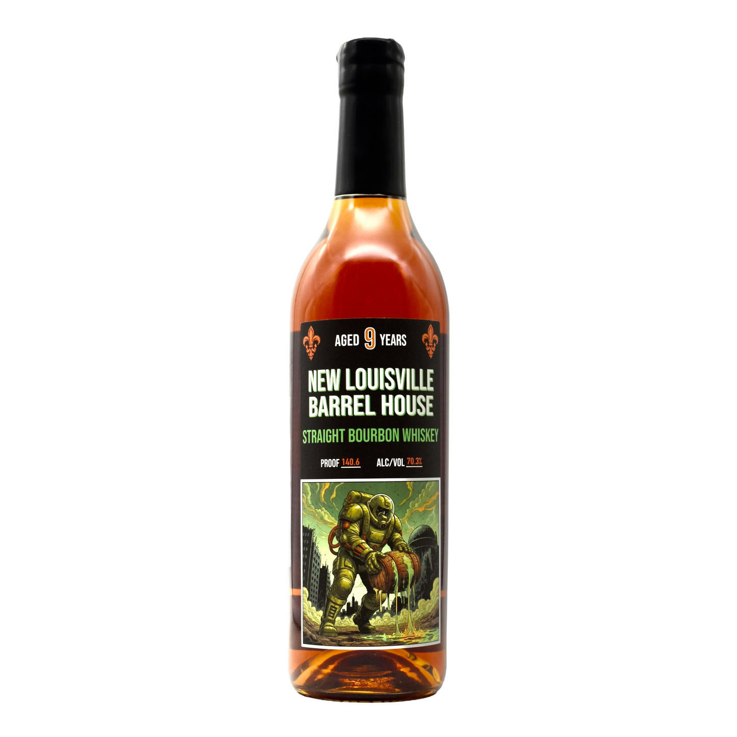New Louisville 9 Year Bourbon 140.6 Proof Hazmat Hero 750ml