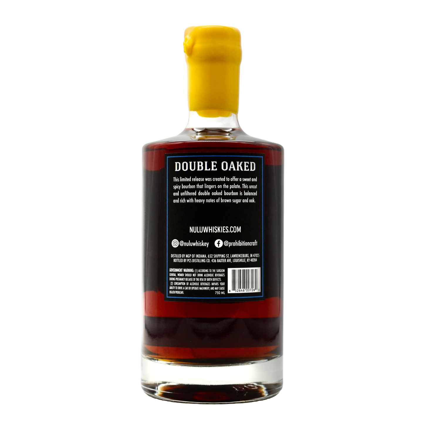 Nulu Bourbon B1067 Jaqueira Finish Double Oaked 123.6pf 750ml