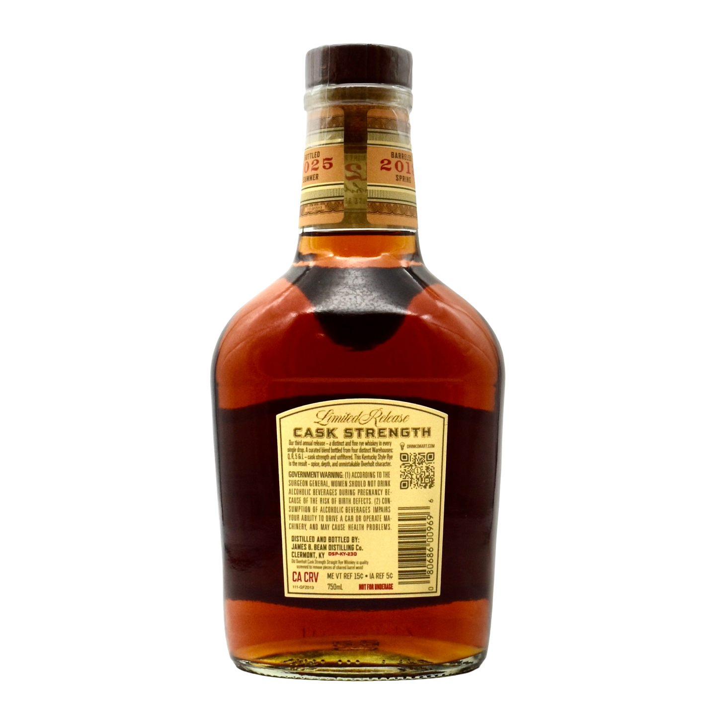 Old Overholt Rye Whiskey 12 Year 750ml
