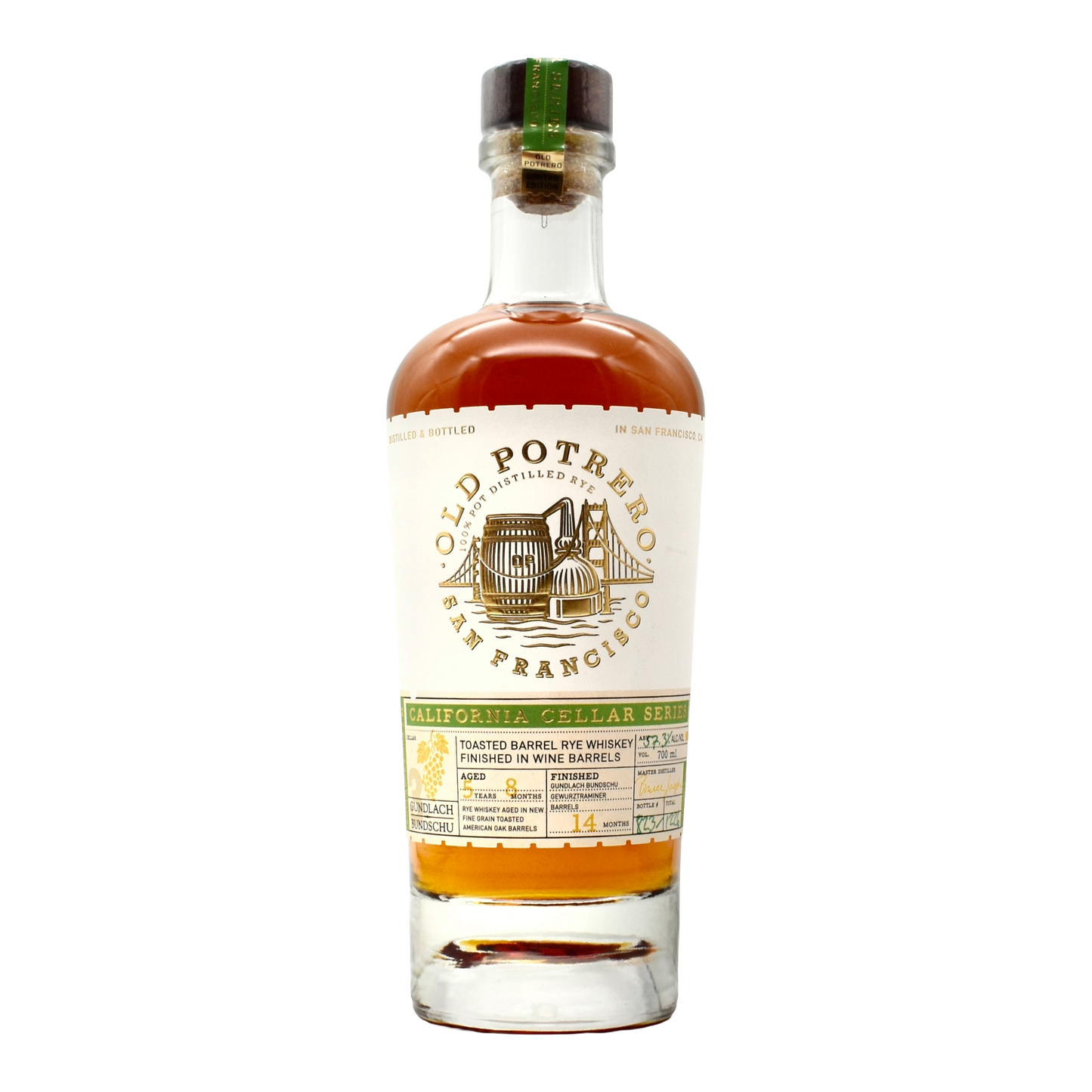 Old Potrero Rye Whiskey Cellar Series Gundlach Bundschu 700ml