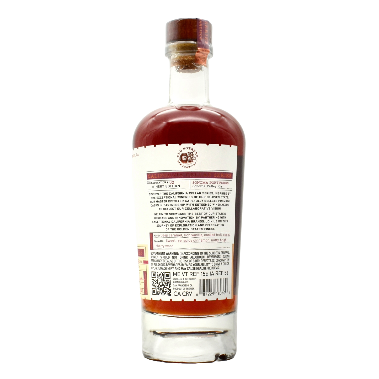 Old Potrero Rye Whiskey Cellar Series Sonoma Portworks Collaboration #2 700ml