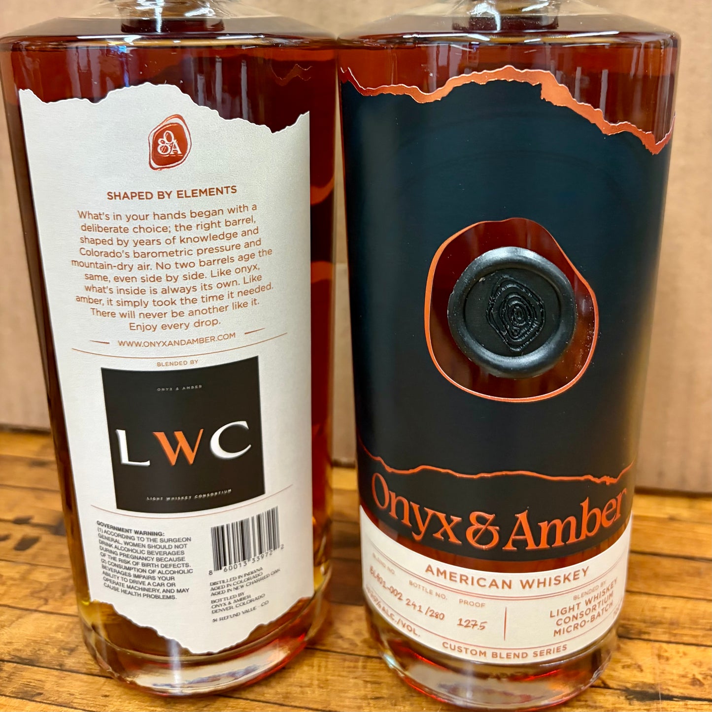 Onyx & Amber 20 Year American Whiskey 700ml | Light Whiskey Consortium