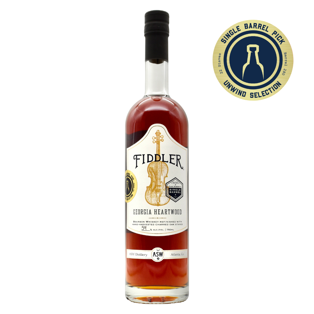 ASW Distillery Fiddler Heartwood Single Barrel Bourbon 750ml - Selected by Unwind