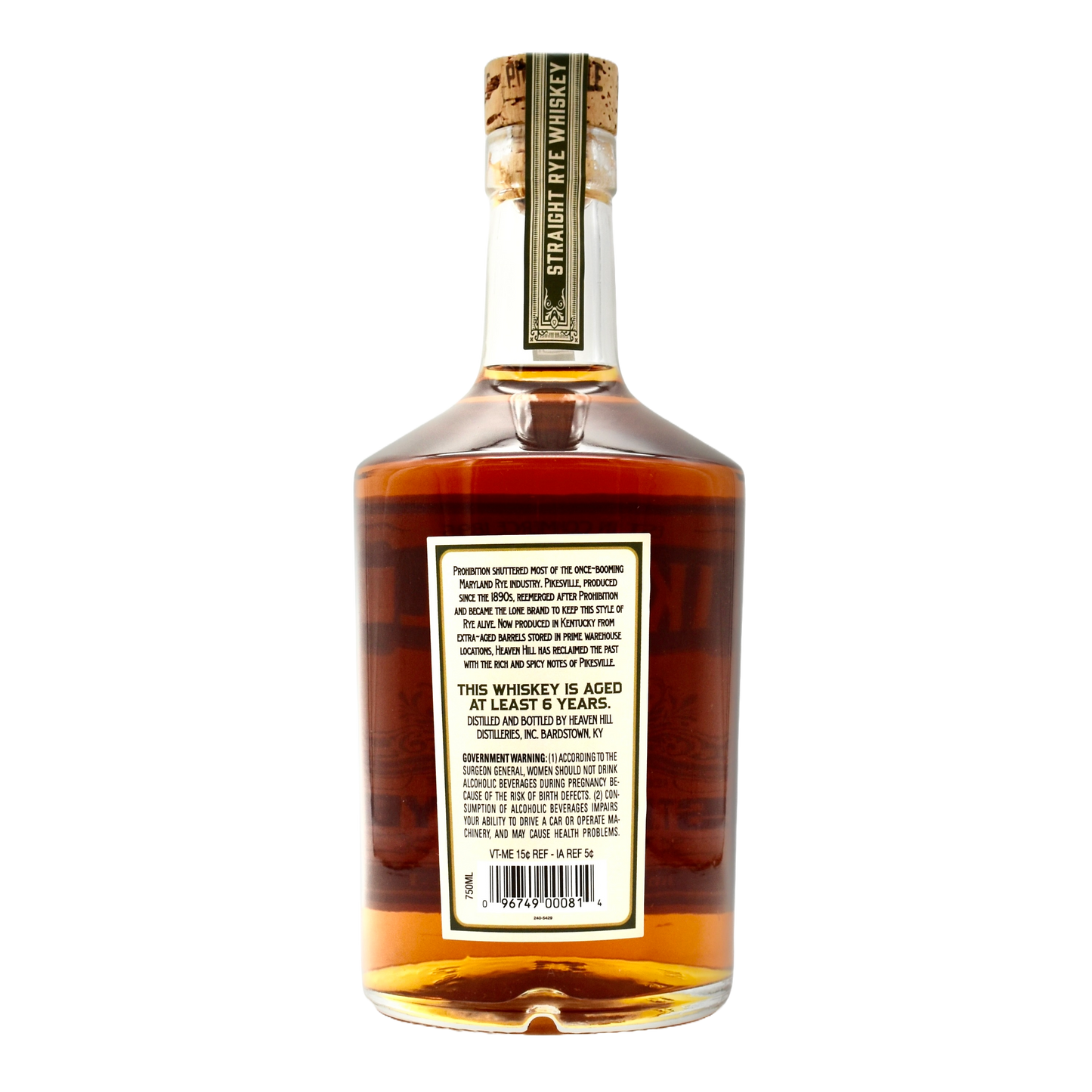 Pikesville Rye Whiskey 750ml