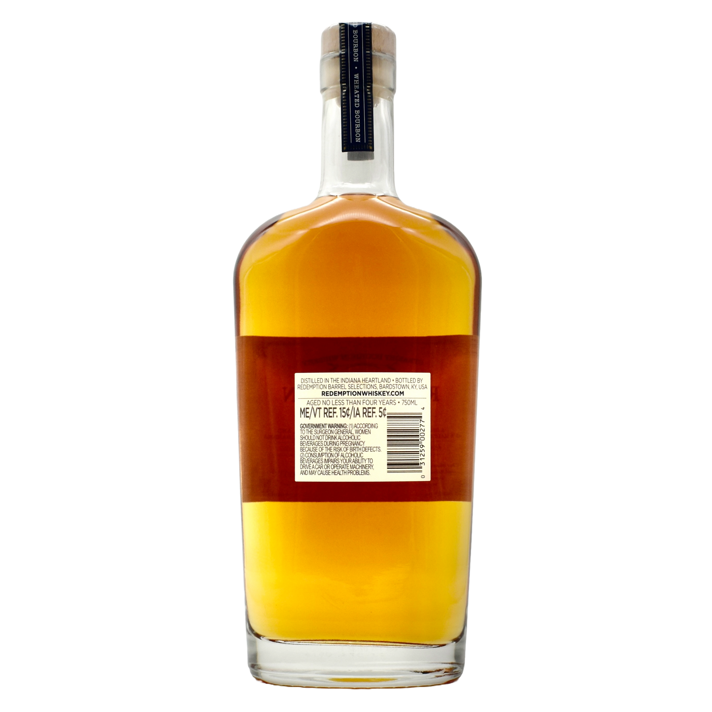 Redemption Bourbon Wheated 750ml