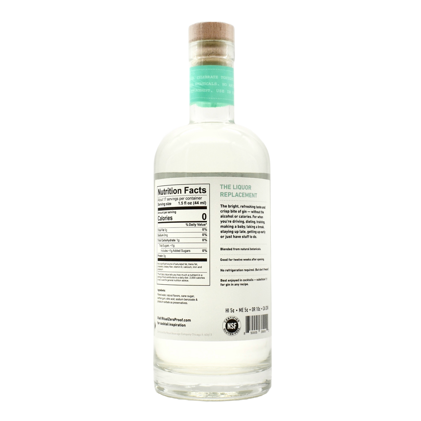 Ritual Zero Proof Gin Alternative 750ml