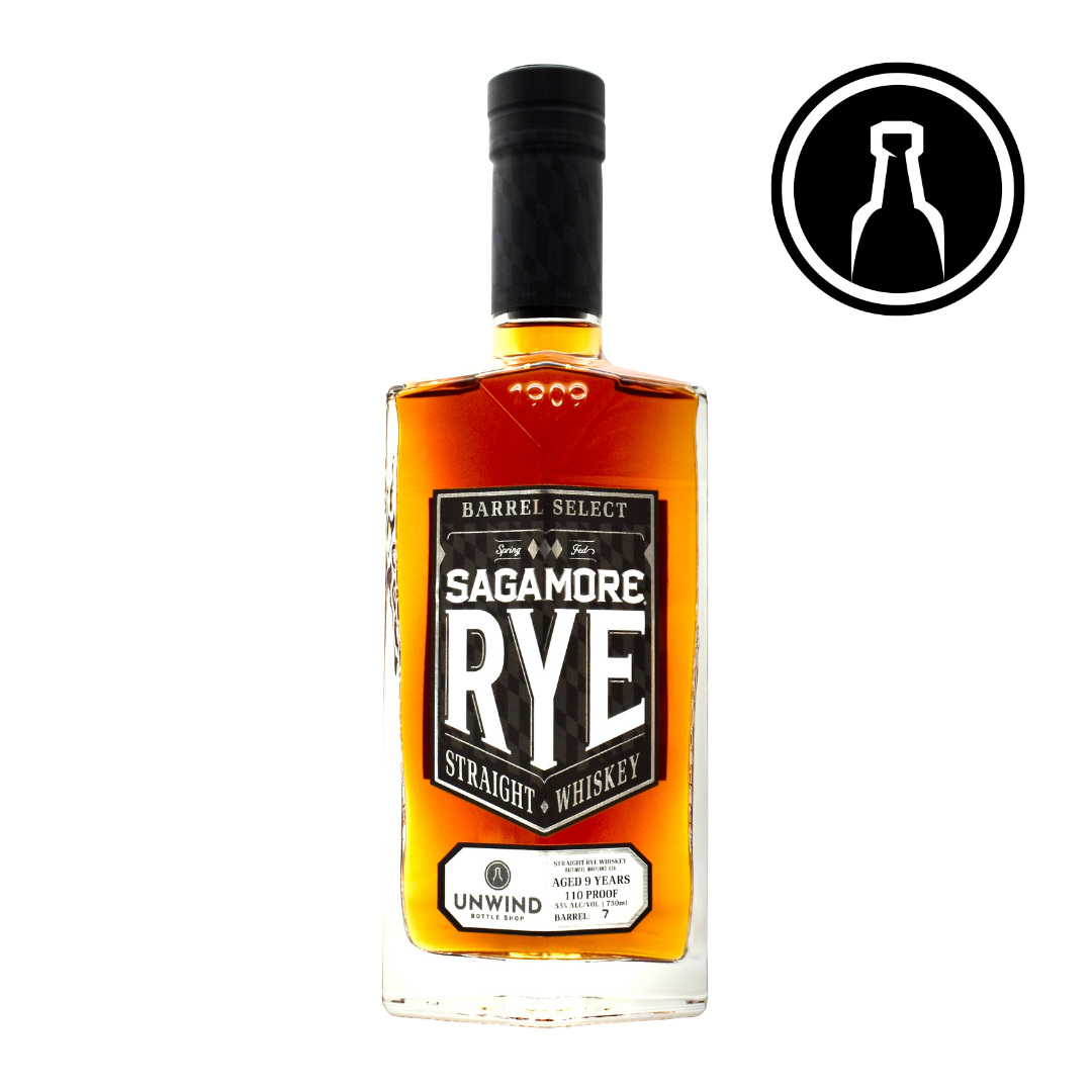 Sagamore Spirit 9 Year Single Barrel Rye Whiskey 750ml - Selected by Unwind