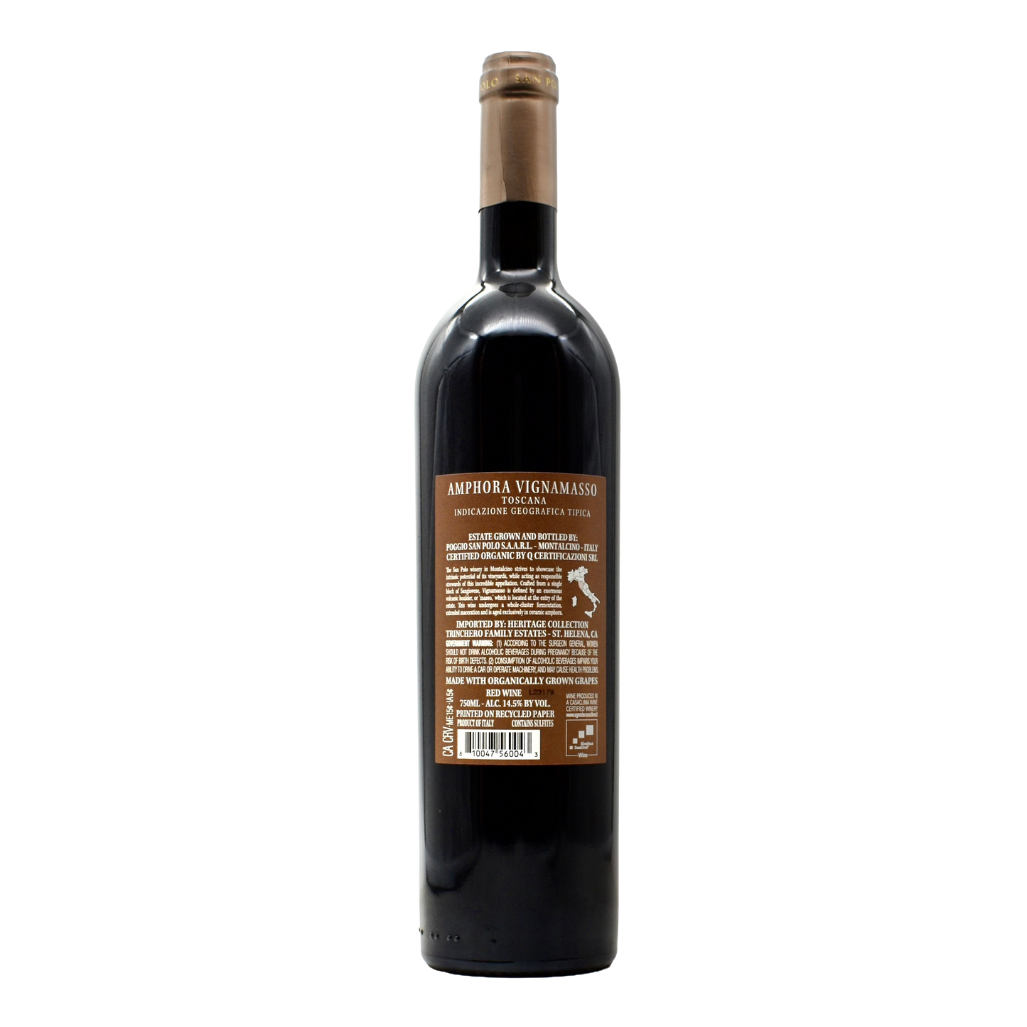 San Polo Sangiovese Di Toscana Amphora Vignamasso 2021 750ml