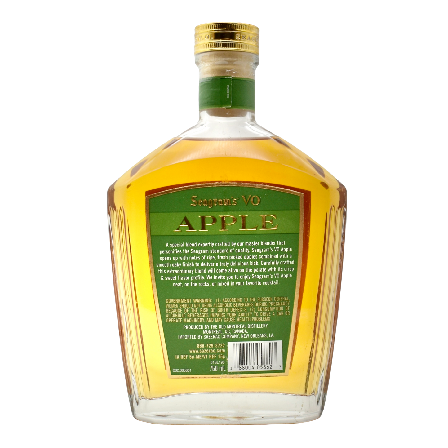 Seagram's VO Apple Whiskey 750ml
