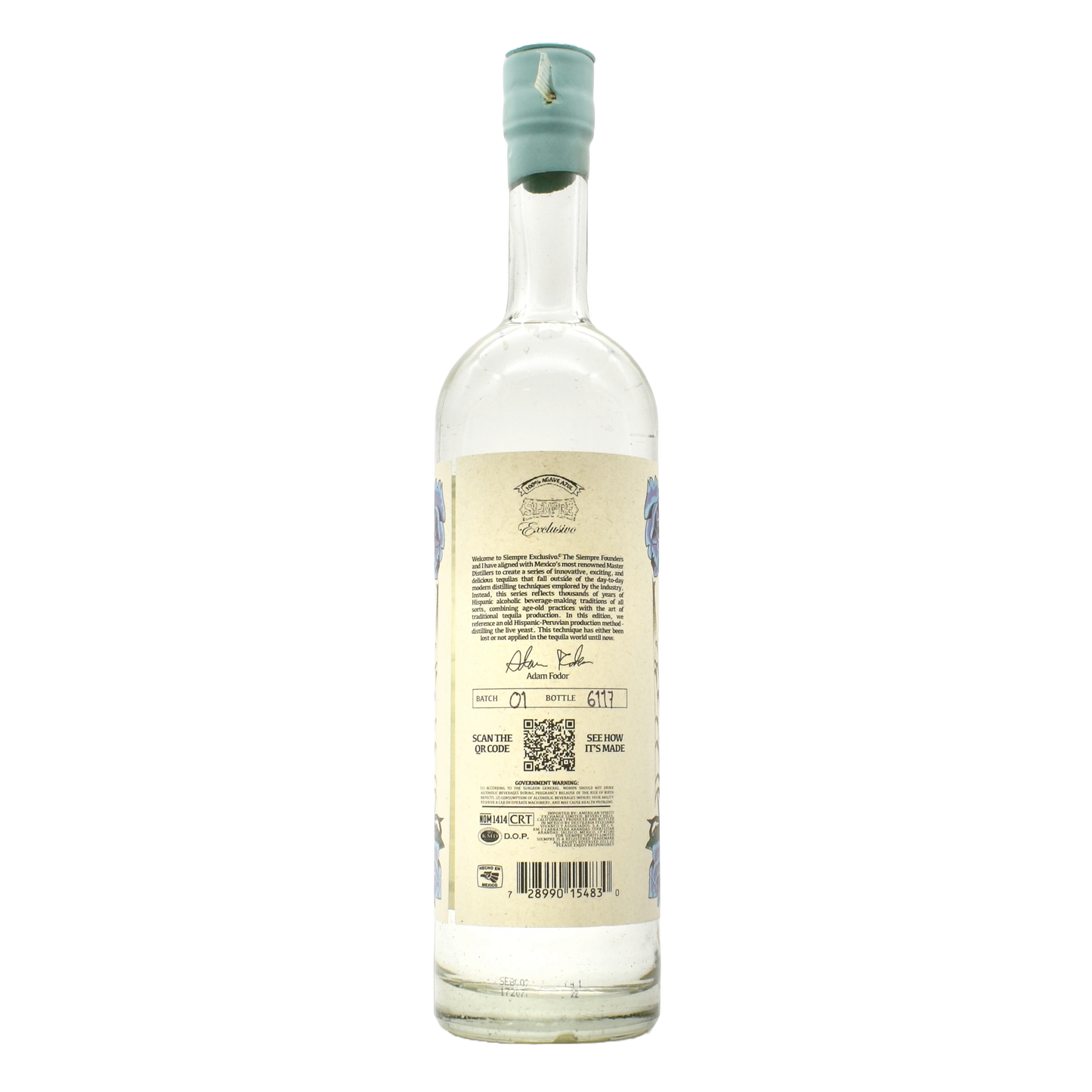 Siempre Exclusivo Vivo Blanco Tequila 750ml