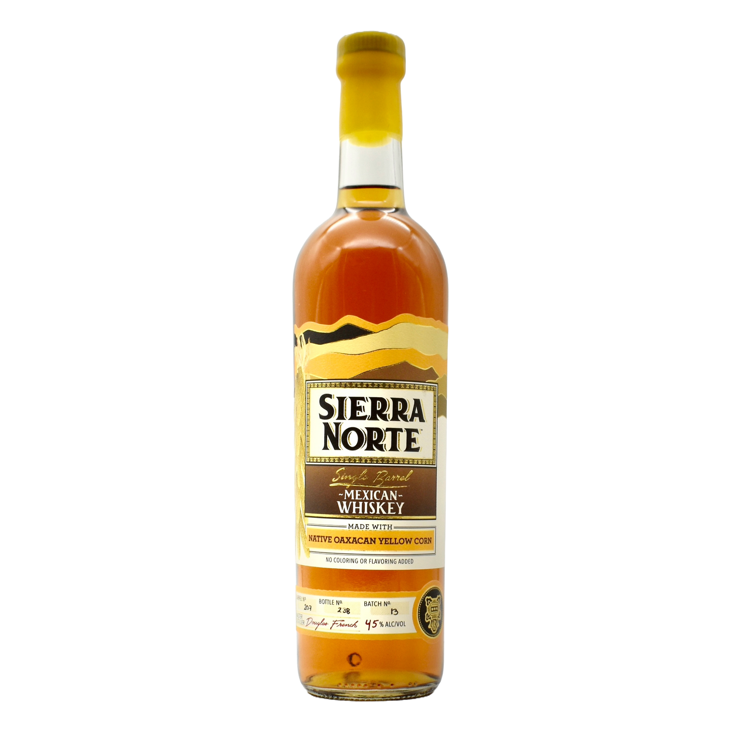 Sierra Norte Mexican Whiskey Yellow Corn 750ml