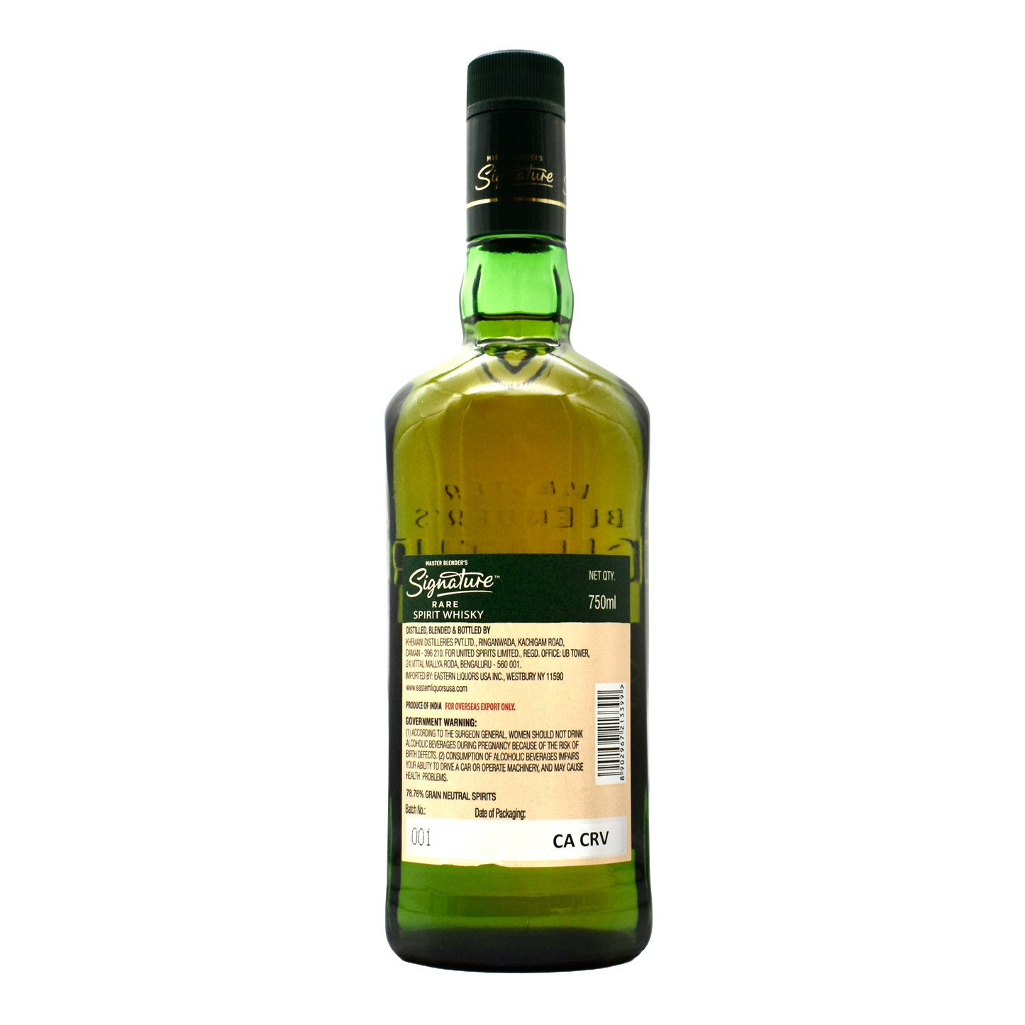 Signature Indian Whiskey 750ml