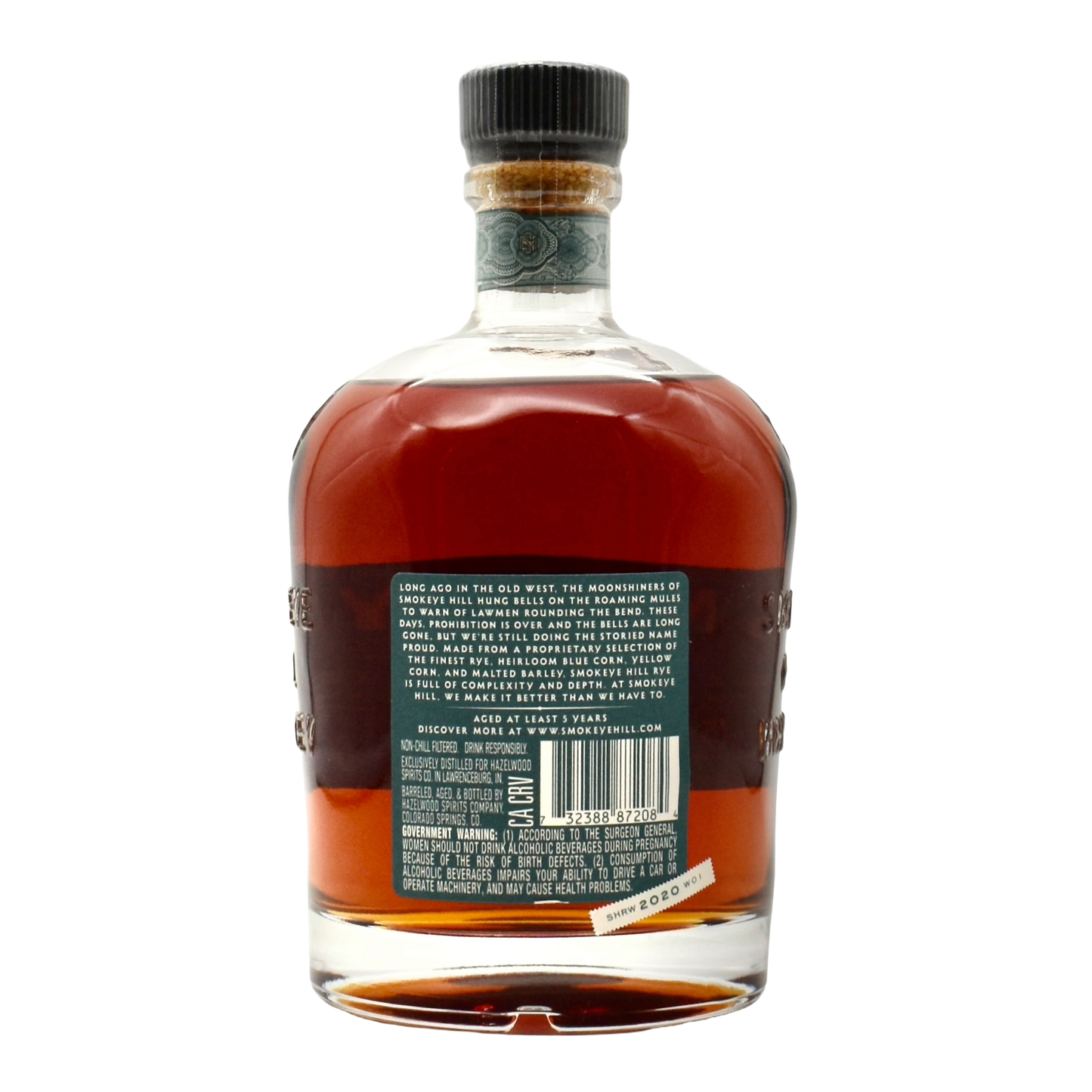 Smokeye Hill Rye Whiskey Barrel Proof 750ml