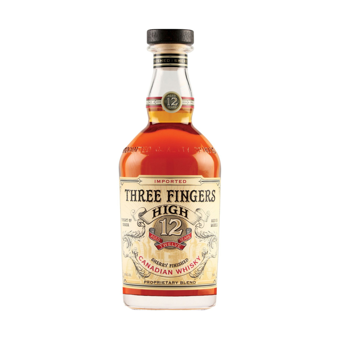 Three Fingers High 12 Yr Old Canadian Whisky 750ml