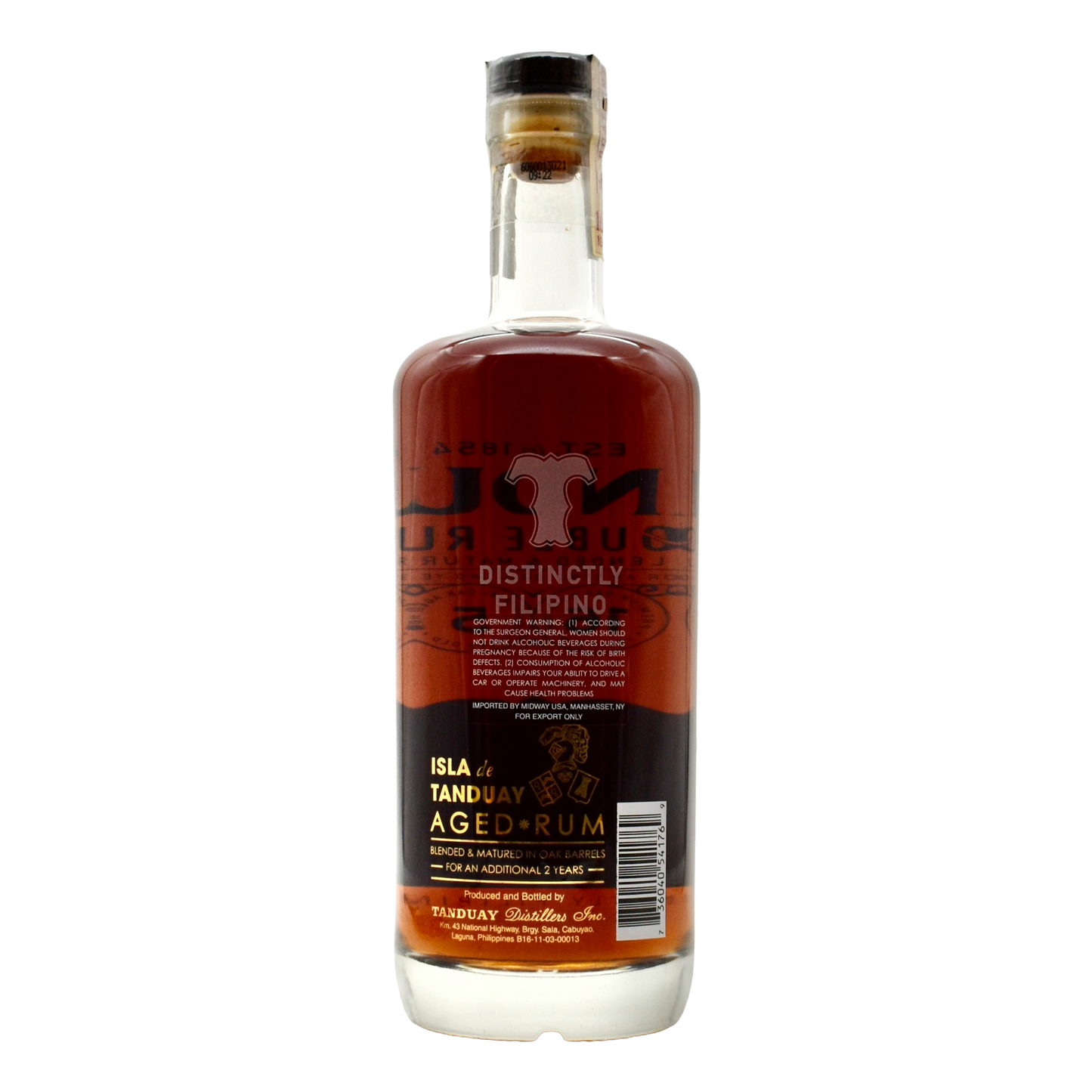 Tanduay Double Rum 16 Year 750ml