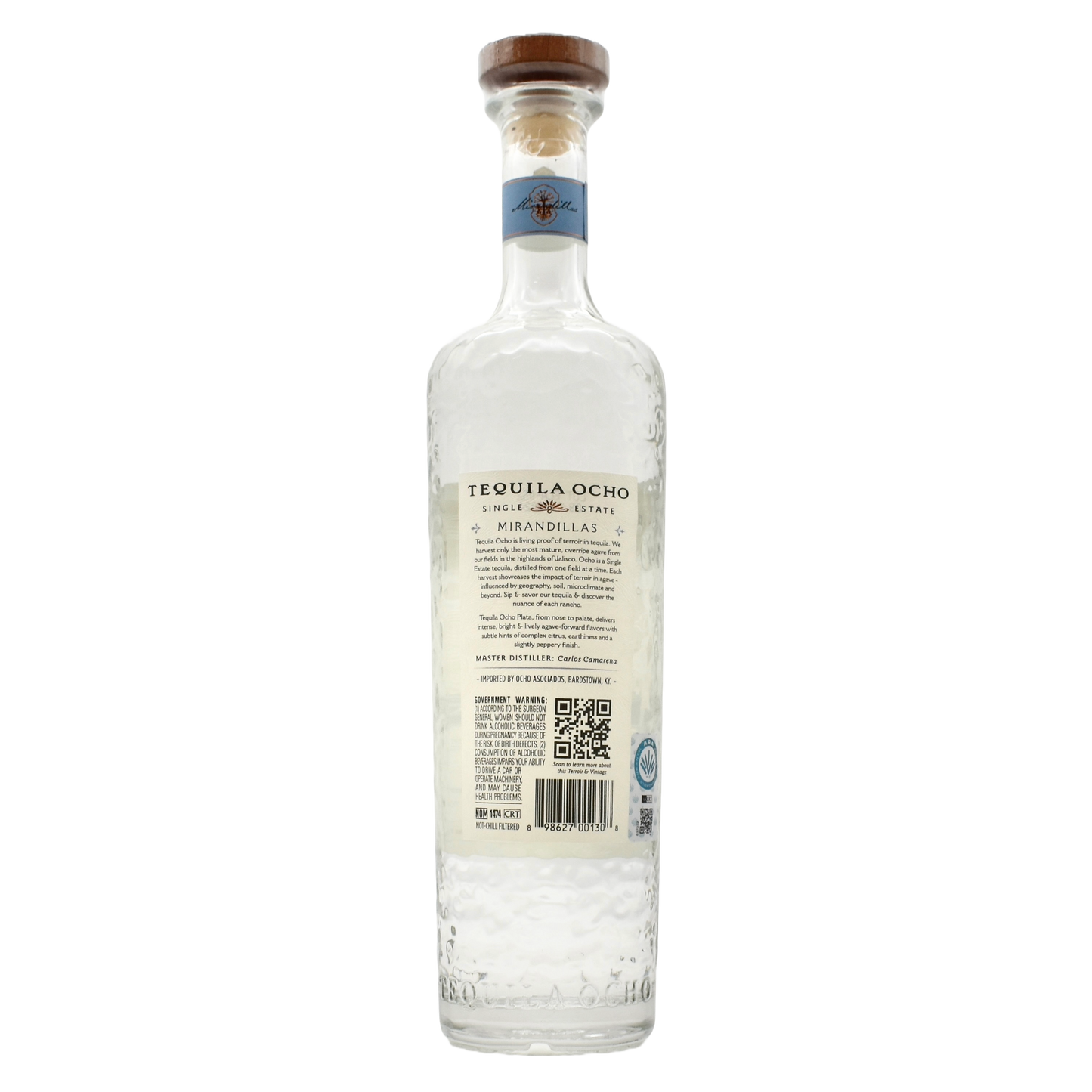 Tequila Ocho Plata 750ml
