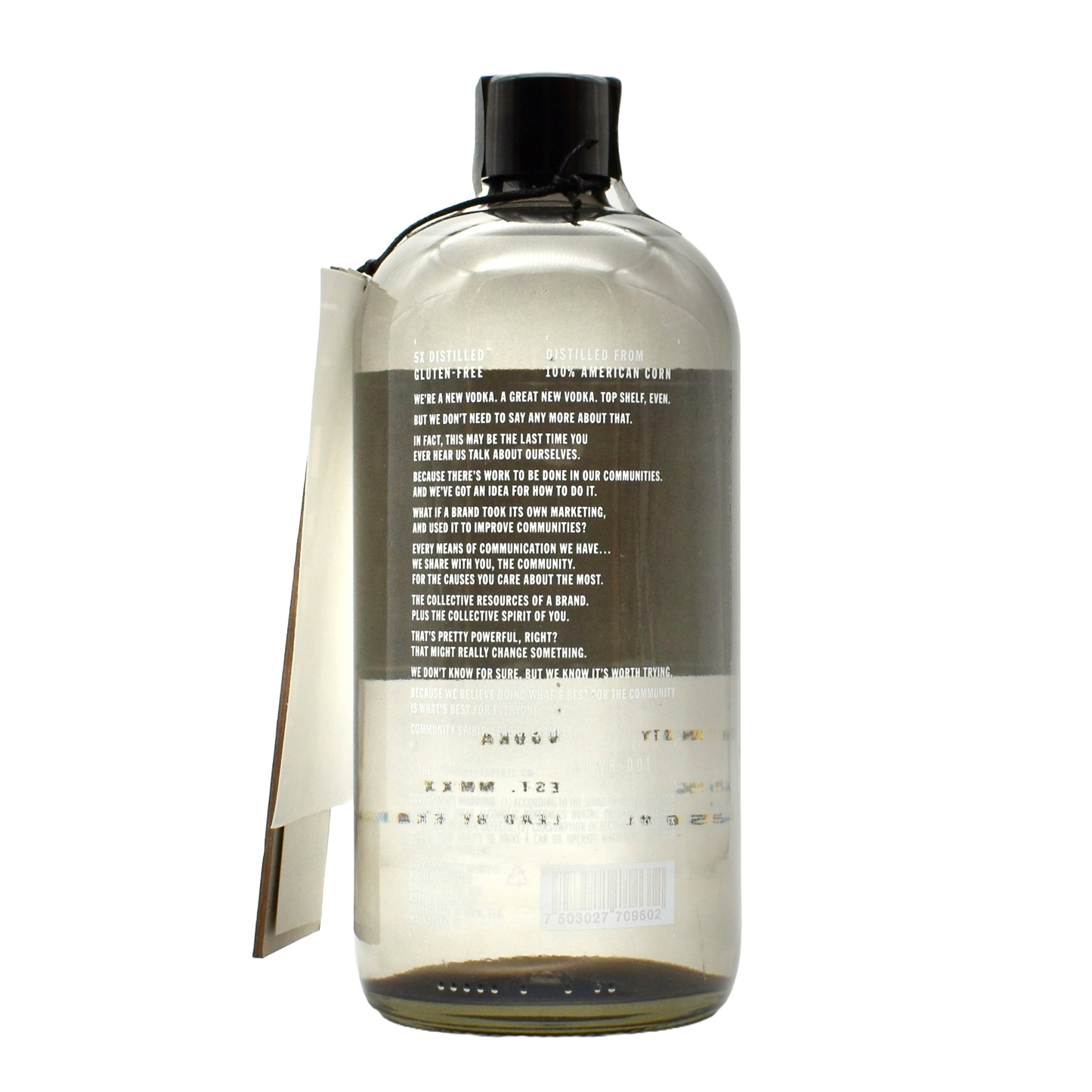 The Community Spirit Vodka 750ml