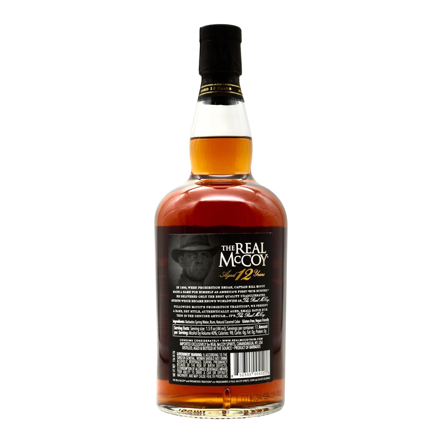 The Real McCoy Rum 12 Year 700ml