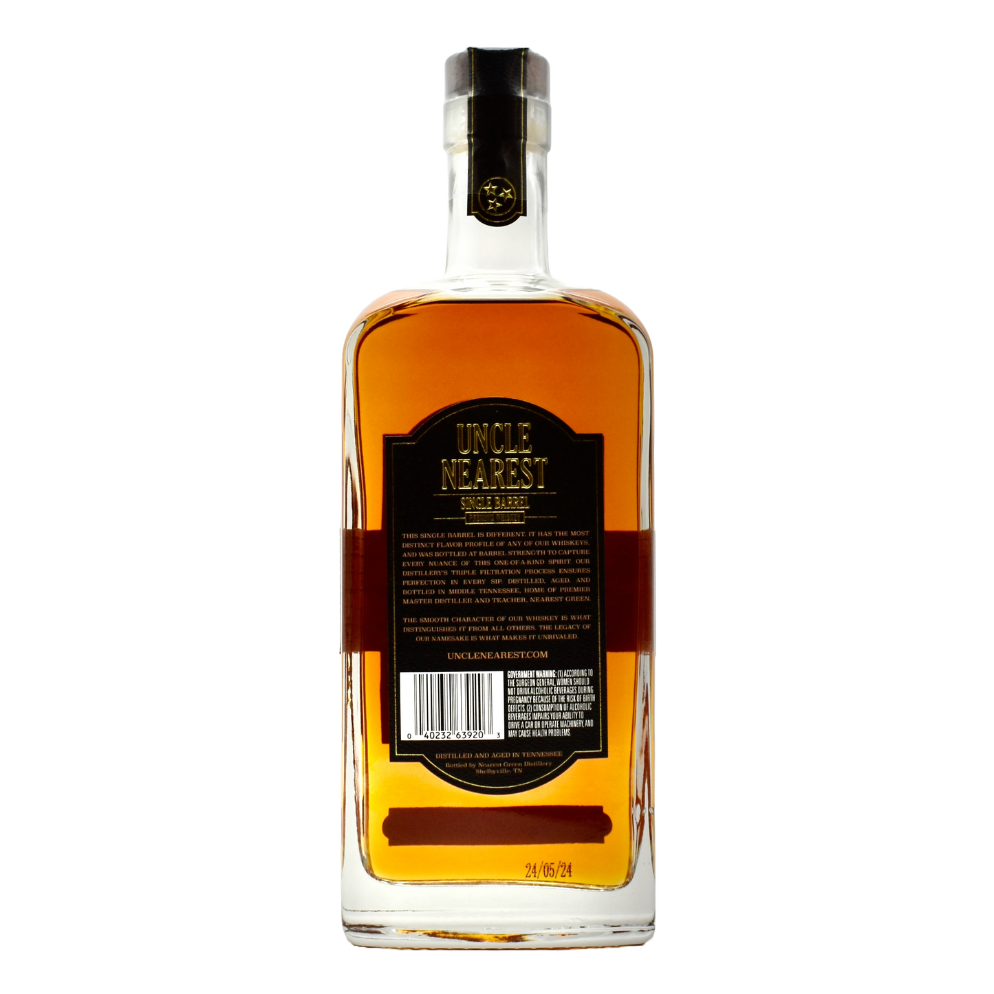 Uncle Nearest Single Barrel Whiskey 750ml