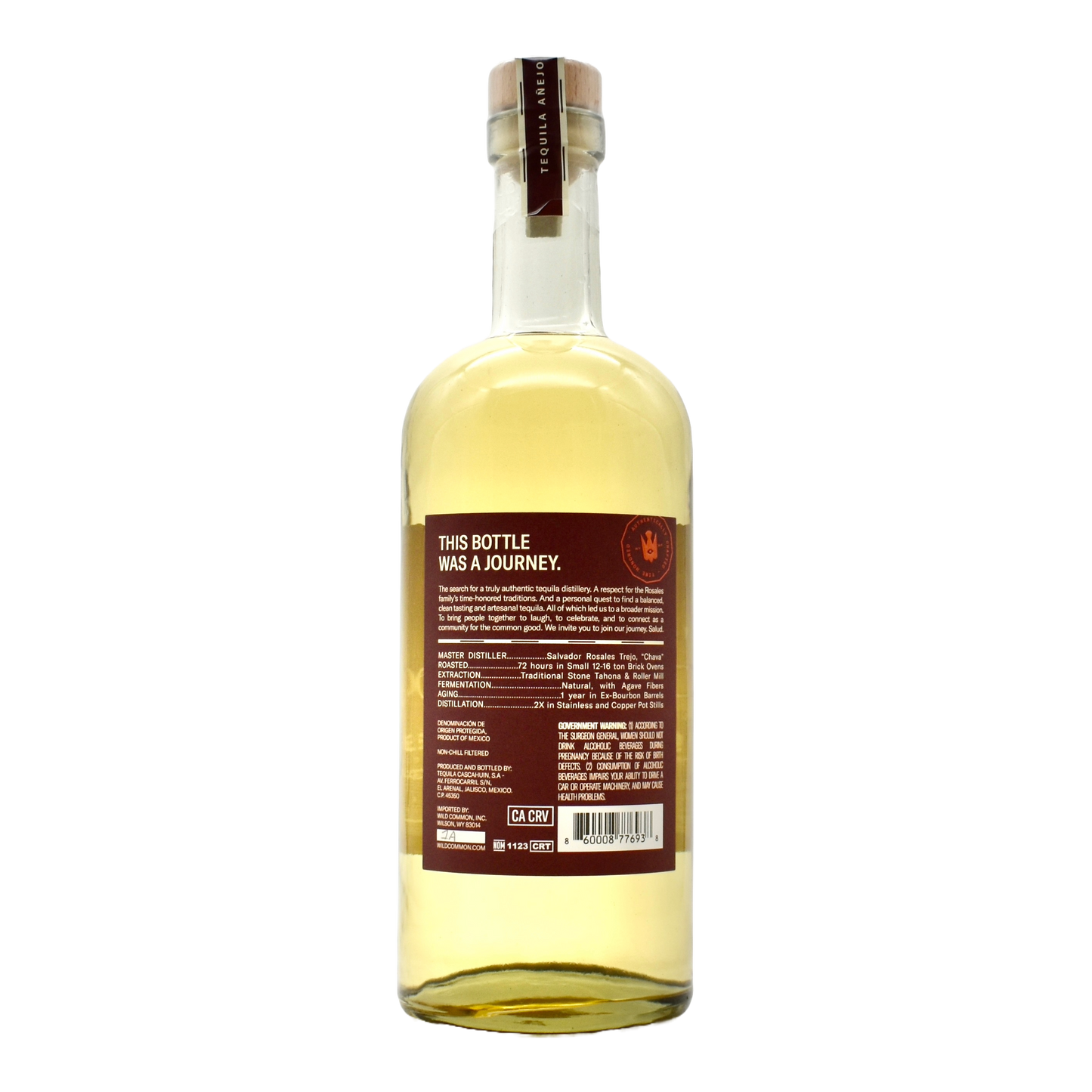 Wild Common Tequila Anejo 750ml