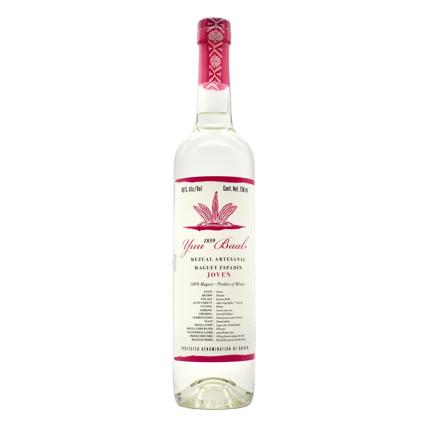 Yuu Baal Joven Espadin Mezcal 750ml