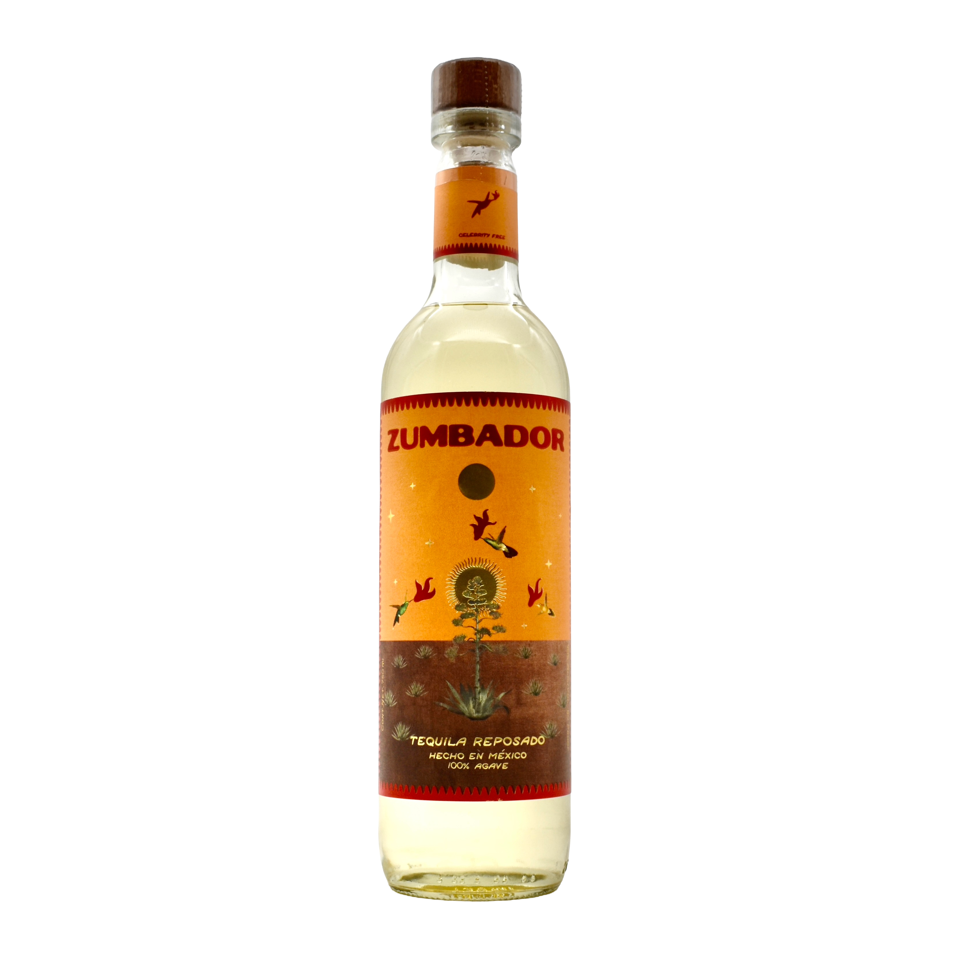 Zumbador Tequila Reposado 750ml | Additive-Free 6-Month Jalisco