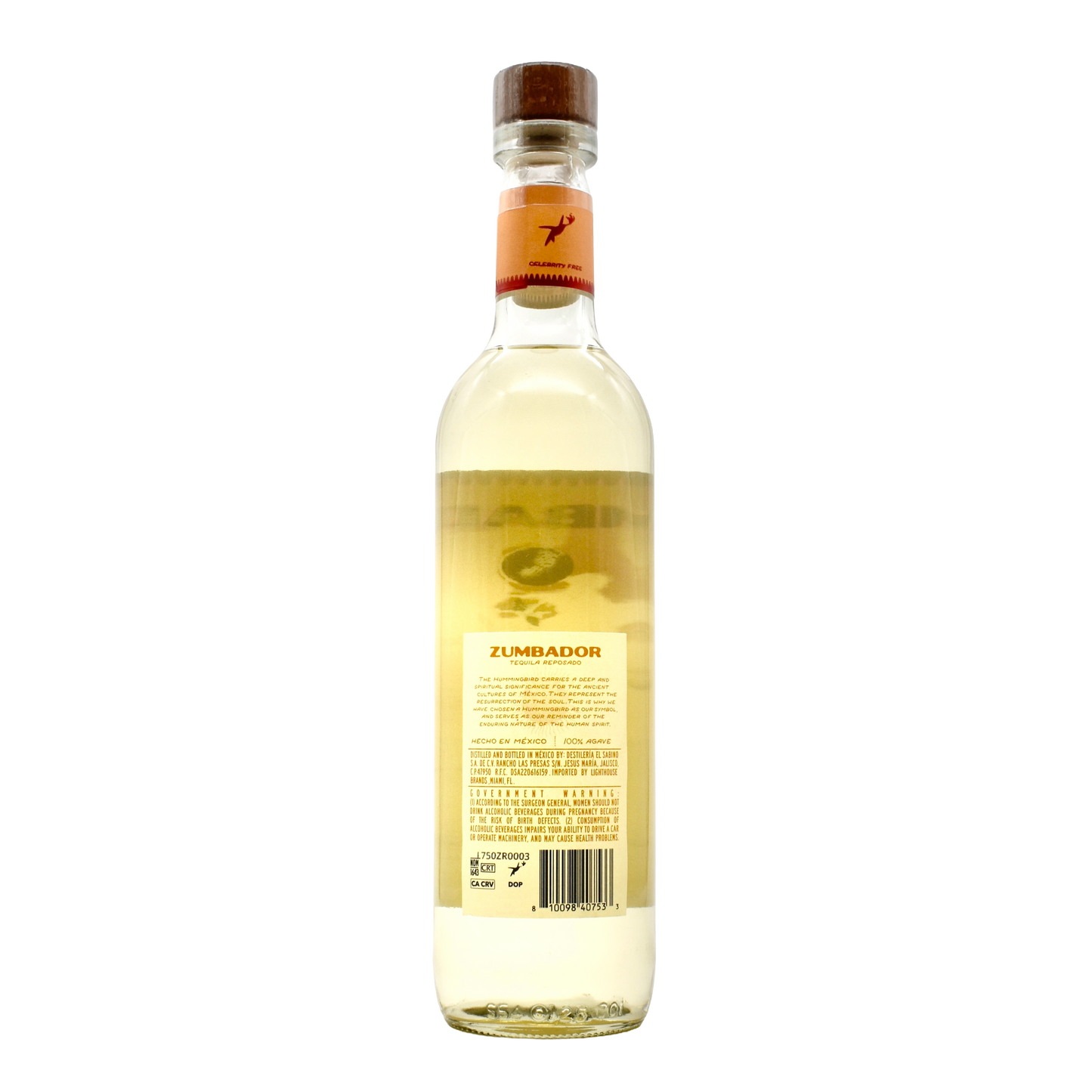 Zumbador Tequila Reposado 750ml