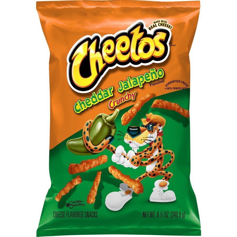 Cheetos Crunchy Cheddar Jalapeno Cheese Flavored Snacks 8.5 oz