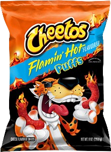 Cheetos Puffs Flamin' Hot Cheese Flavored Snacks 8 oz