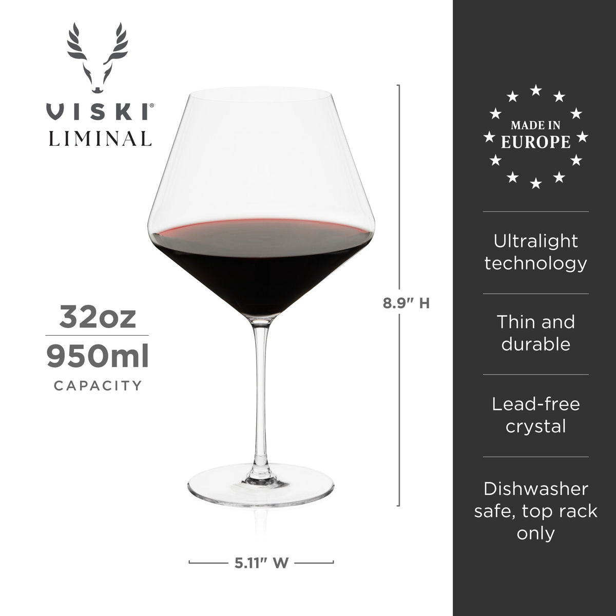 Reserve Liminal Burgundy Wine Glass