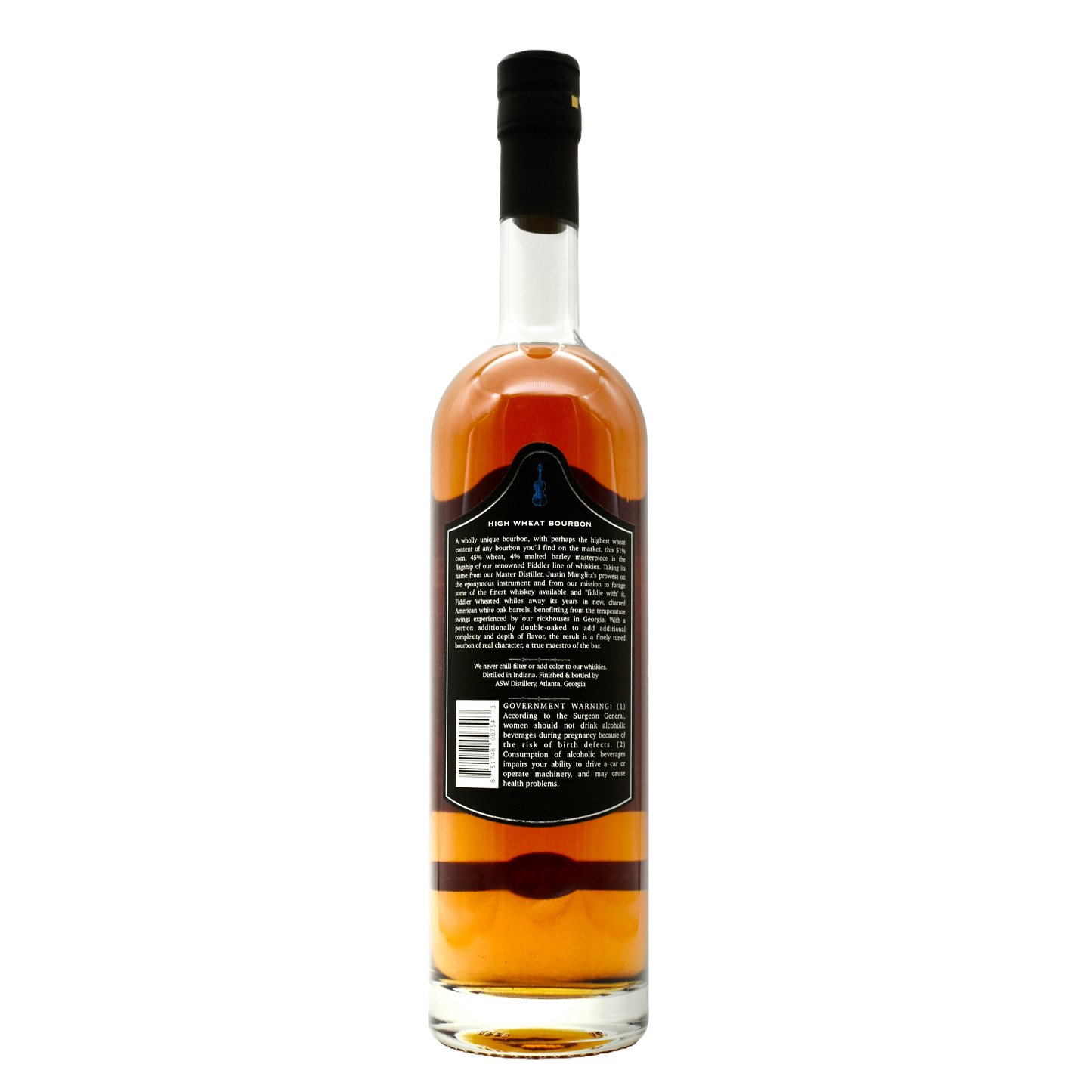 ASW Distillery Fiddler Wheated Bourbon 750ml