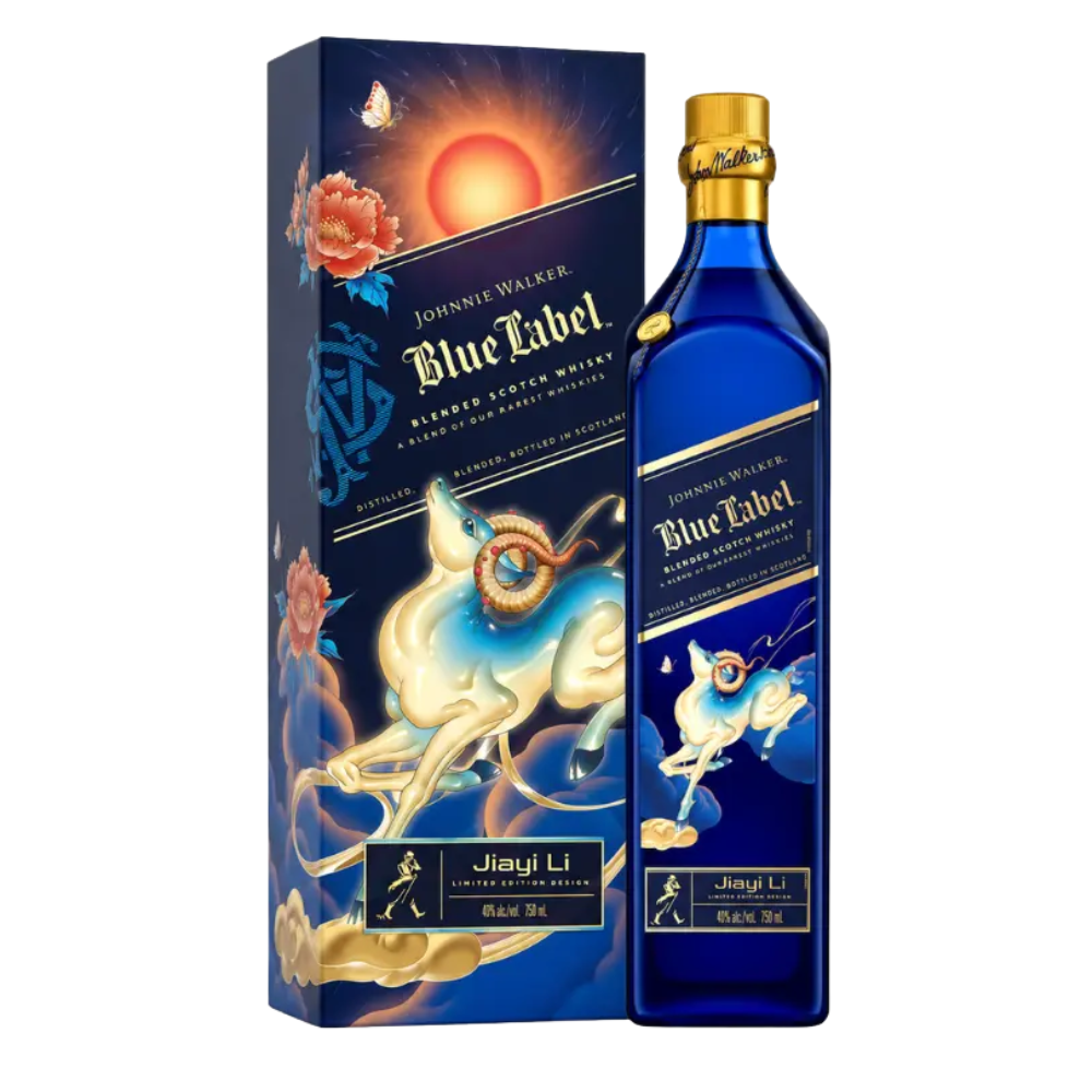 Johnnie Walker Blue Label Year of the Goat 2027 limited-edition 750 mL bottle and gift box