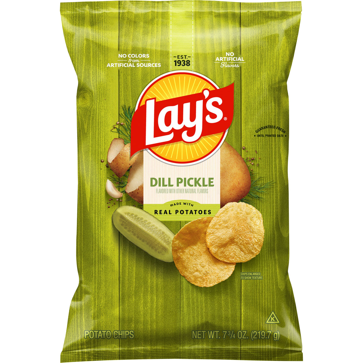 Lay's Dill Pickle Flavored Potato Chips 7.75 oz