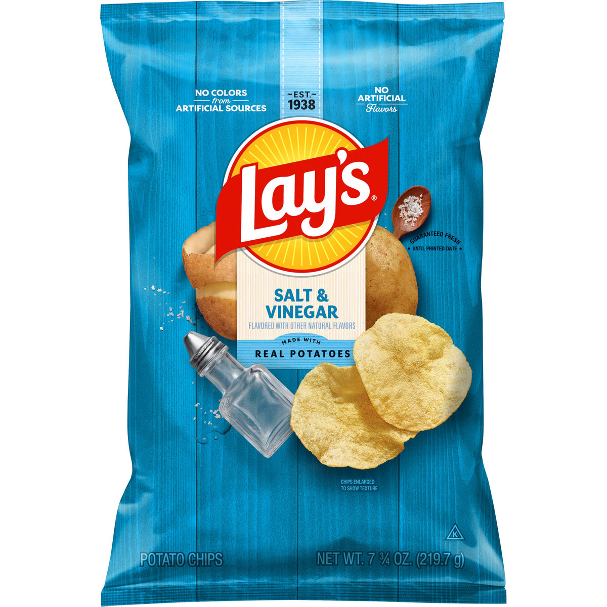 Lay's Salt & Vinegar Flavored Potato Chips 7.75 oz