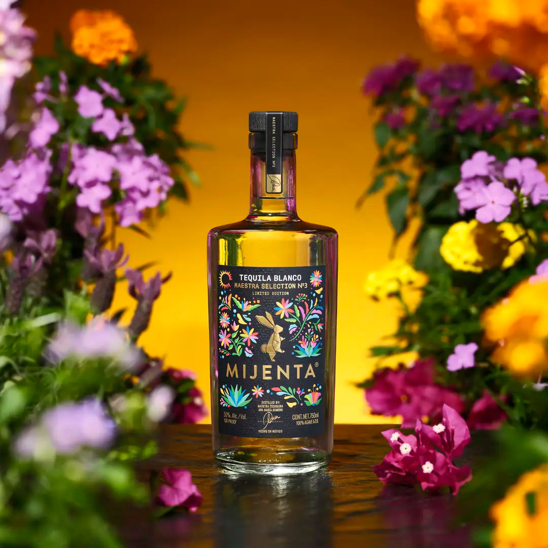 Mijenta Maestra Selection No. 3 tequila presentation