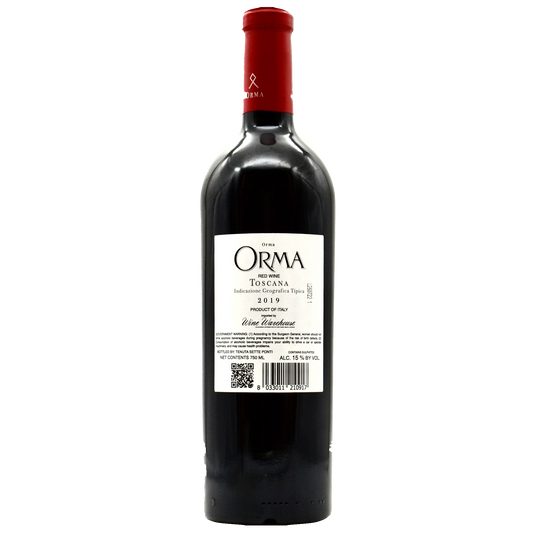 Orma Toscana 2019 back bottle