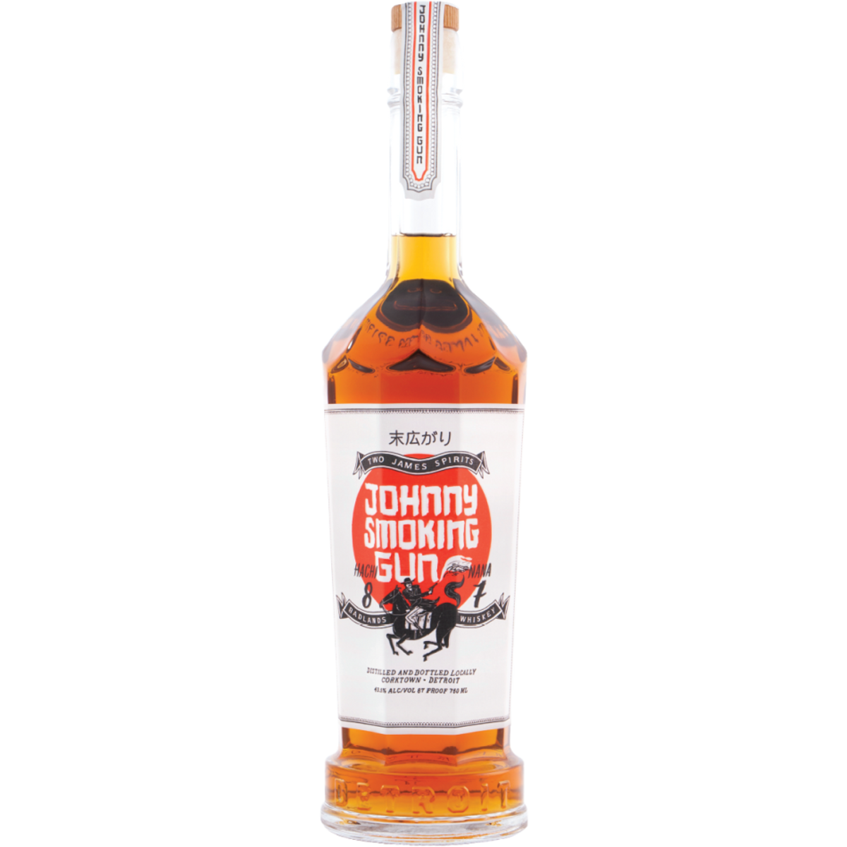 Two James Johnny Smoking Gun Whiskey 750ml