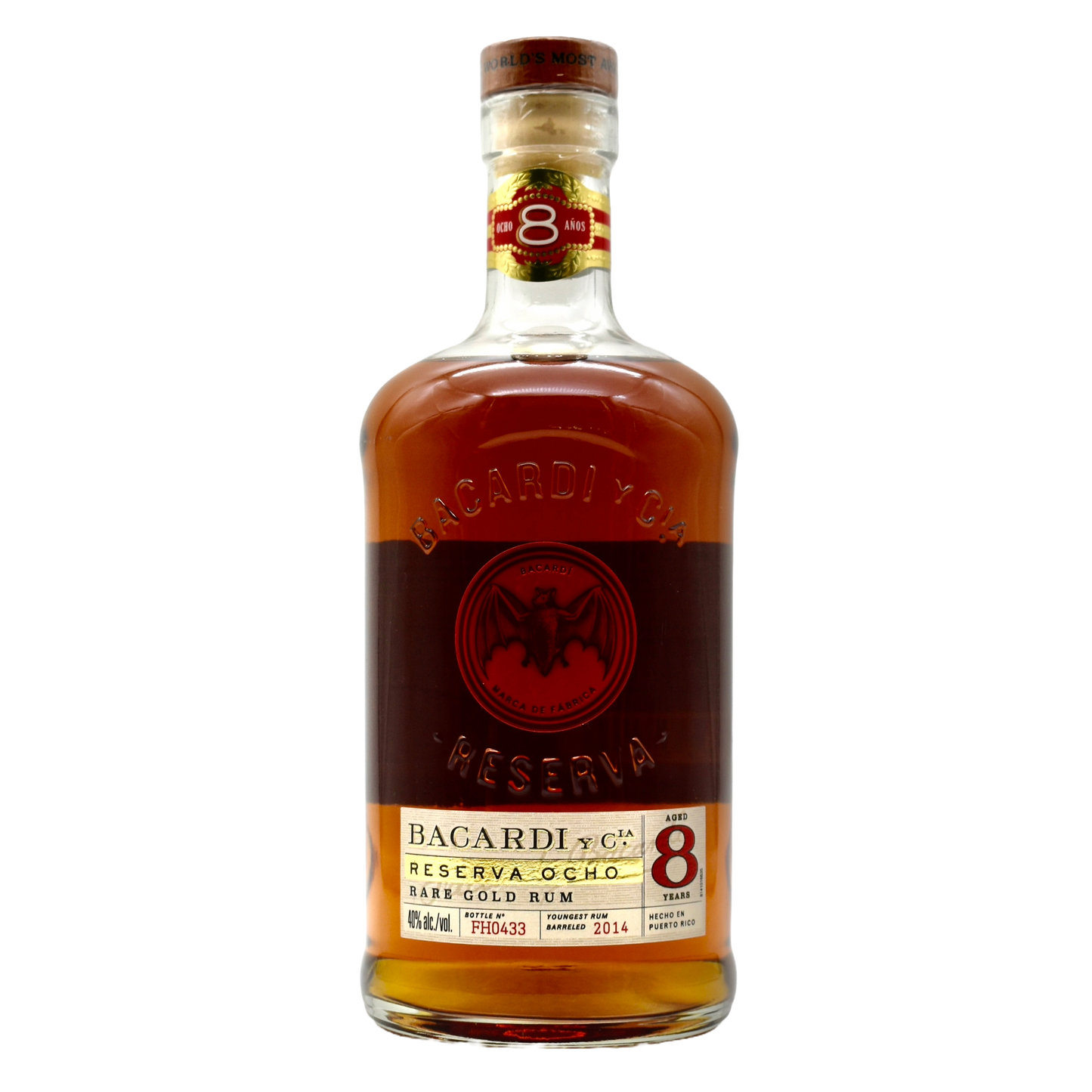 Bacardi Rum Ocho Reserve 8Yr 750ml