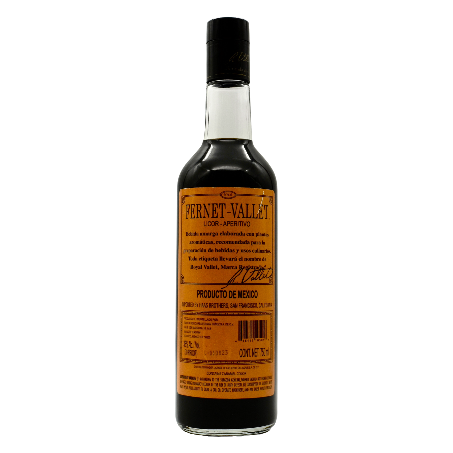 Vallet Fernet 750ml