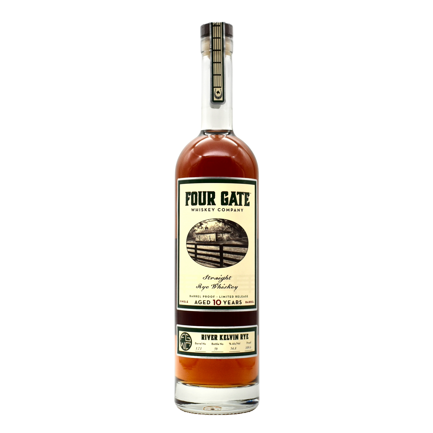 Four Gate Rye Barrel Proof 10Yr 750ml