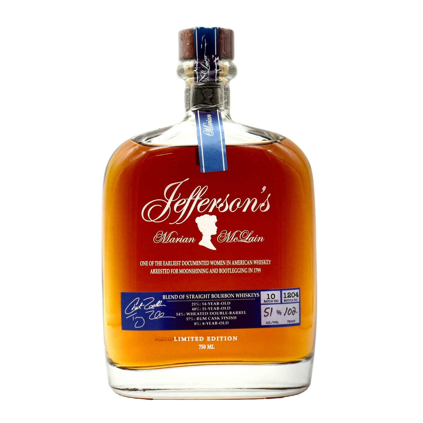 Jeffersons Bourbon Marian Mclain 750ml