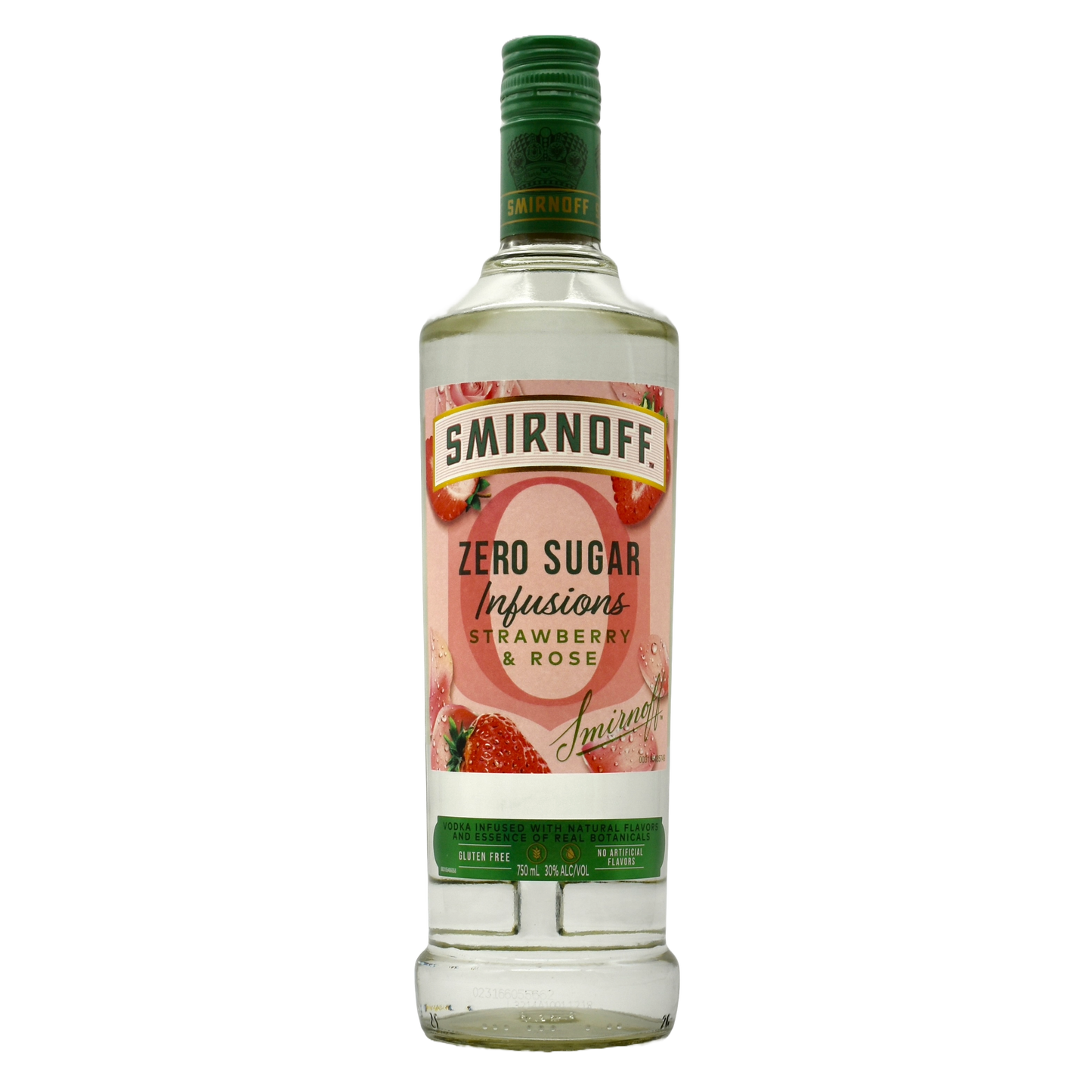 Smirnoff Vodka Zero Strawberry Rose 750ml